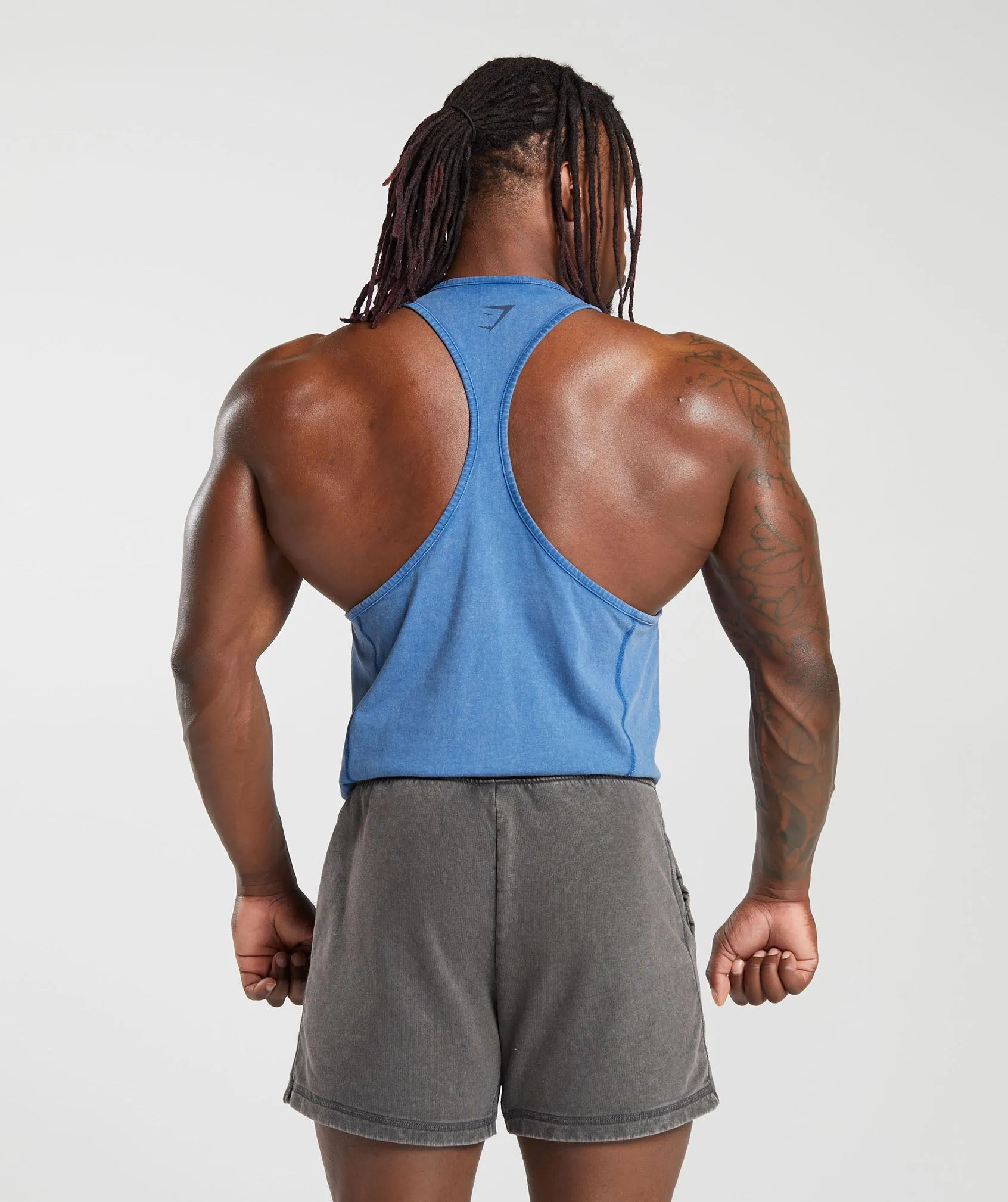 Gymshark Heritage Washed Stringer - Vintage Blue sold by Gymshark product image thumbnail 2