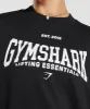 Gymshark Lifting Essentials Graphic Oversized Sweatshirt - Black sold by Gymshark