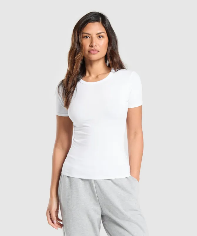 Gymshark Cotton T-Shirt - White sold by Gymshark