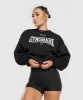 Gymshark Lifting Essentials Graphic Oversized Sweatshirt - Black sold by Gymshark