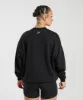 Gymshark Lifting Essentials Graphic Oversized Sweatshirt - Black sold by Gymshark