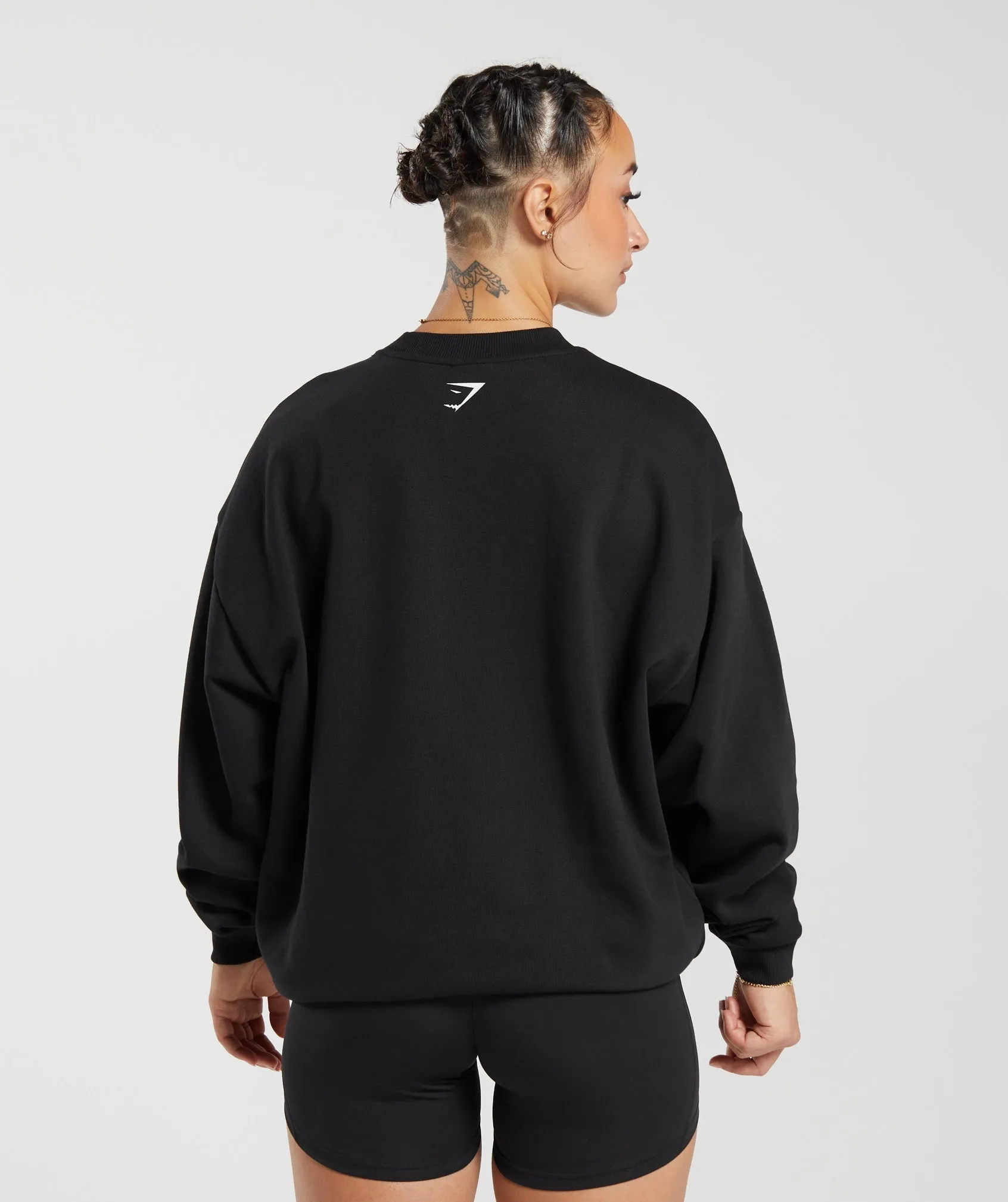 Gymshark Lifting Essentials Graphic Oversized Sweatshirt - Black sold by Gymshark product image thumbnail 2