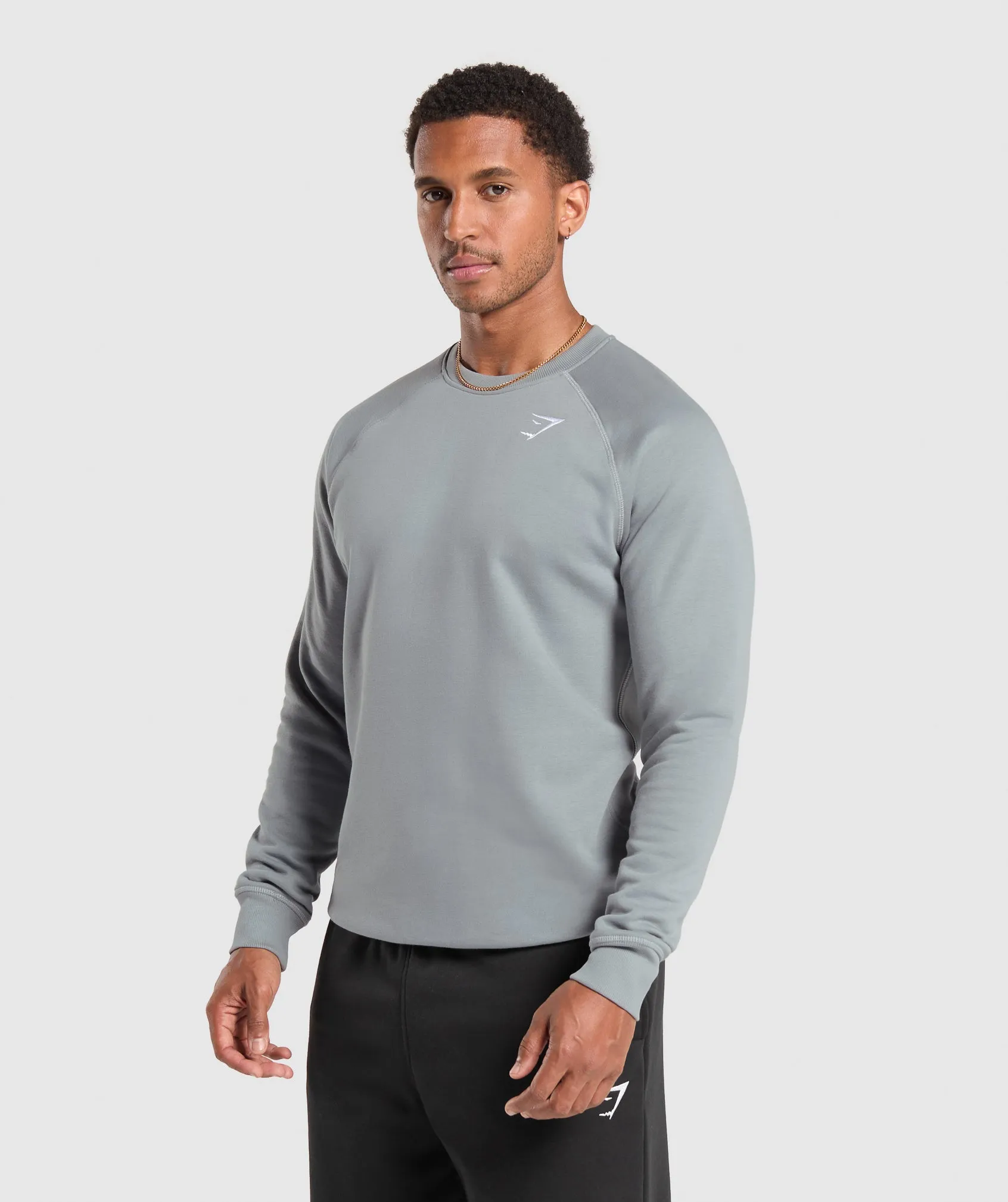 Gymshark Crest Crew - Denim Grey sold by Gymshark product image thumbnail 3