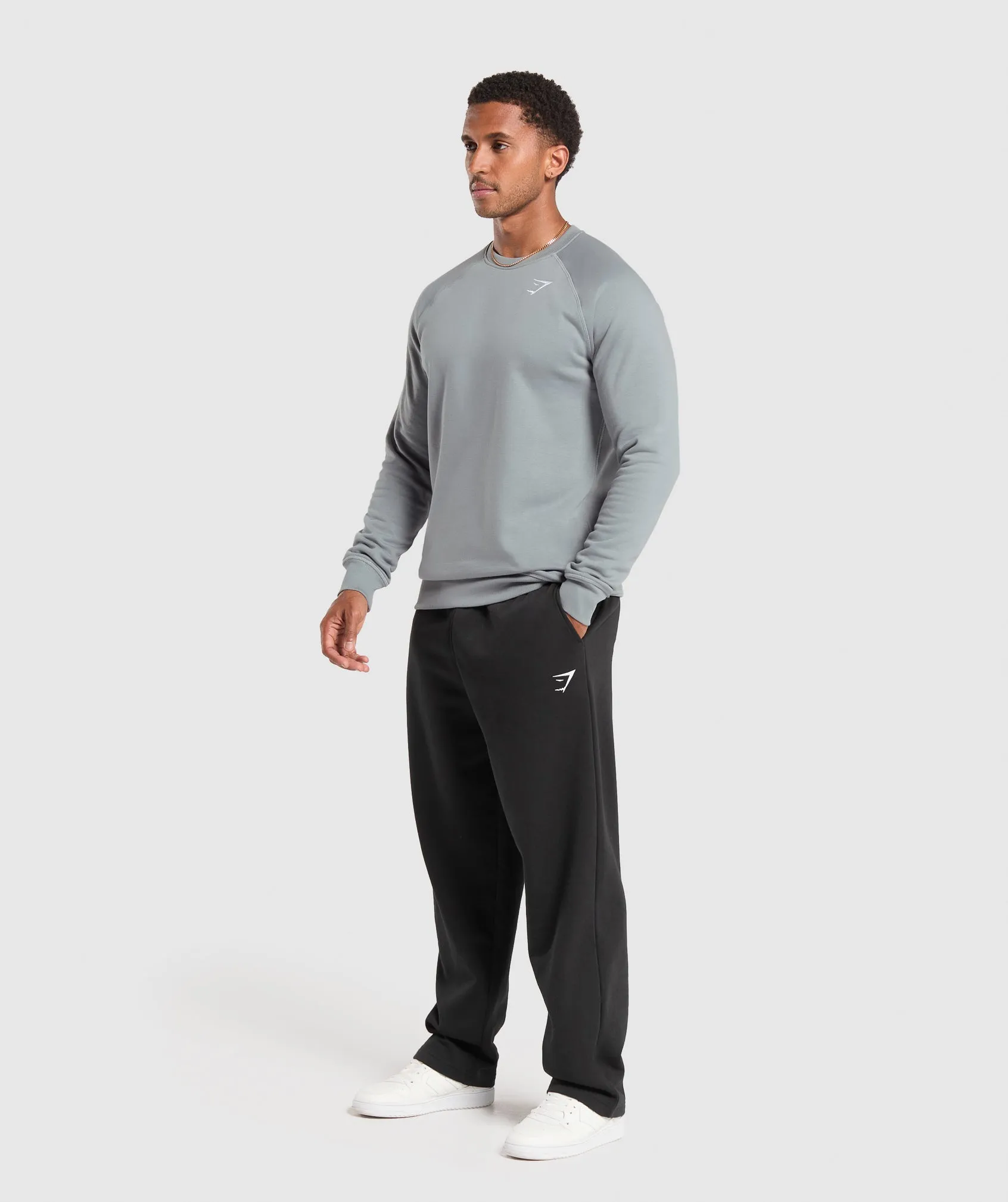Gymshark Crest Crew - Denim Grey sold by Gymshark product image thumbnail 4