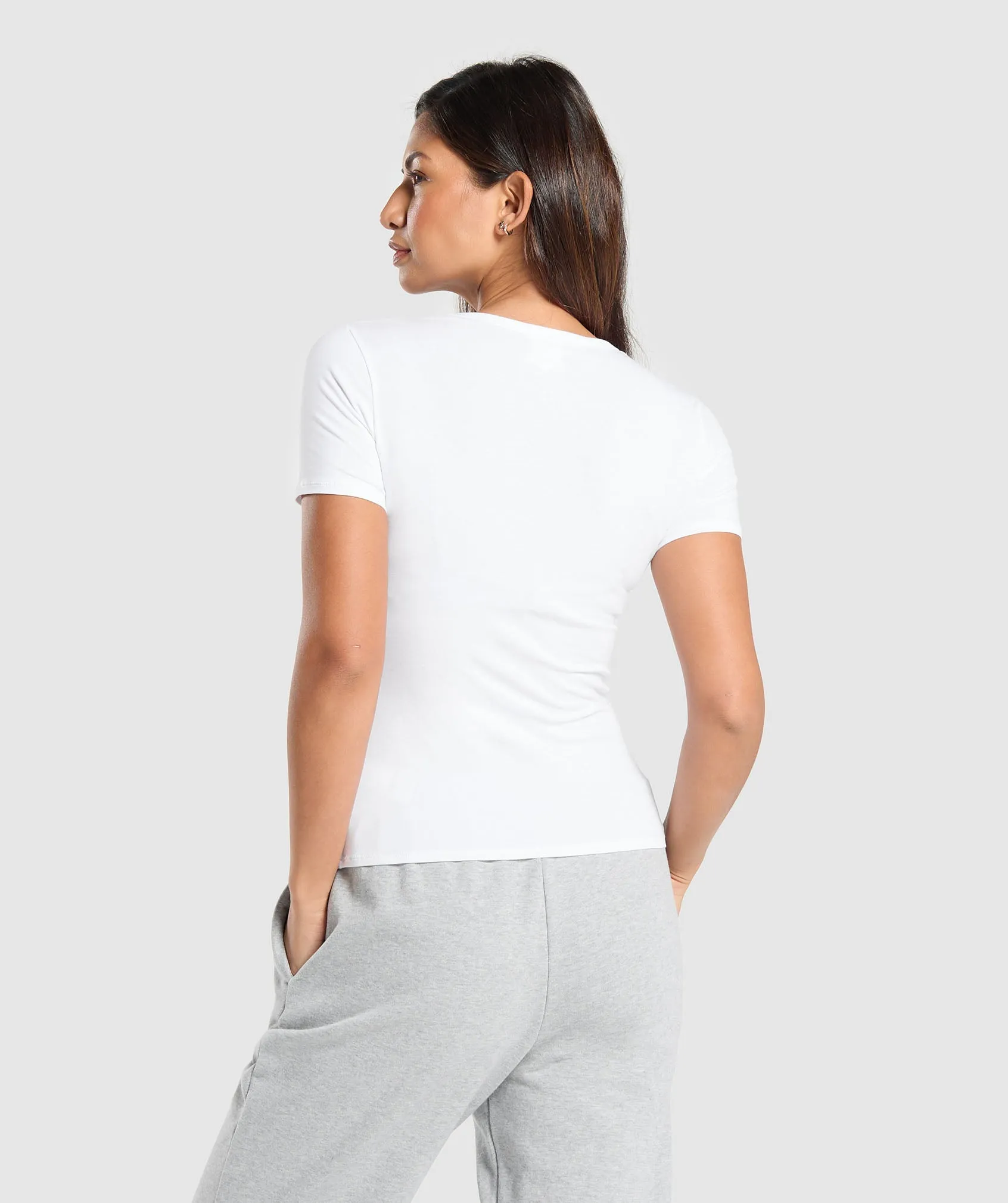 Gymshark Cotton T-Shirt - White sold by Gymshark product image thumbnail 2