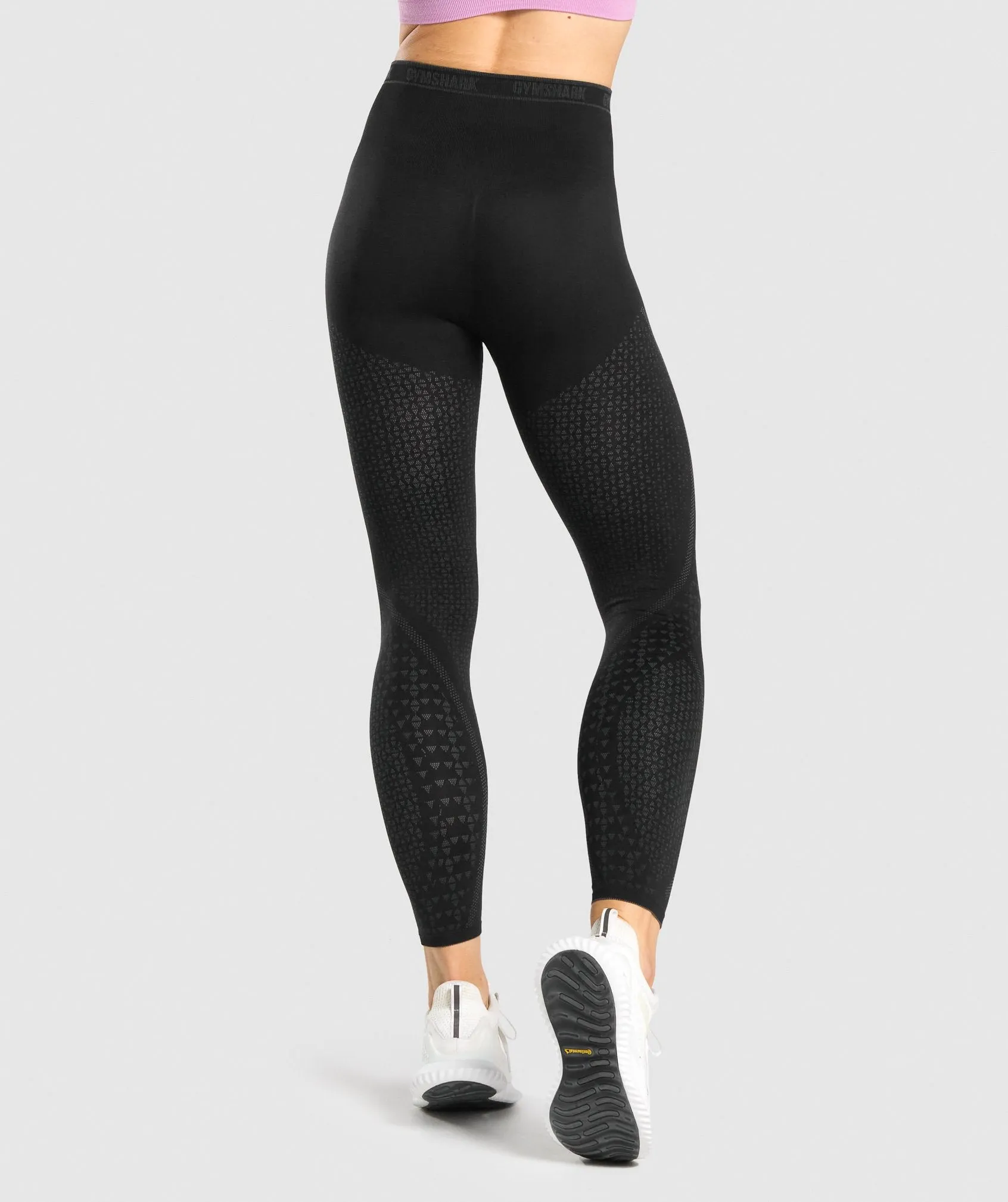 Gymshark Apex Seamless Leggings - Black/Grey sold by Gymshark product image thumbnail 2
