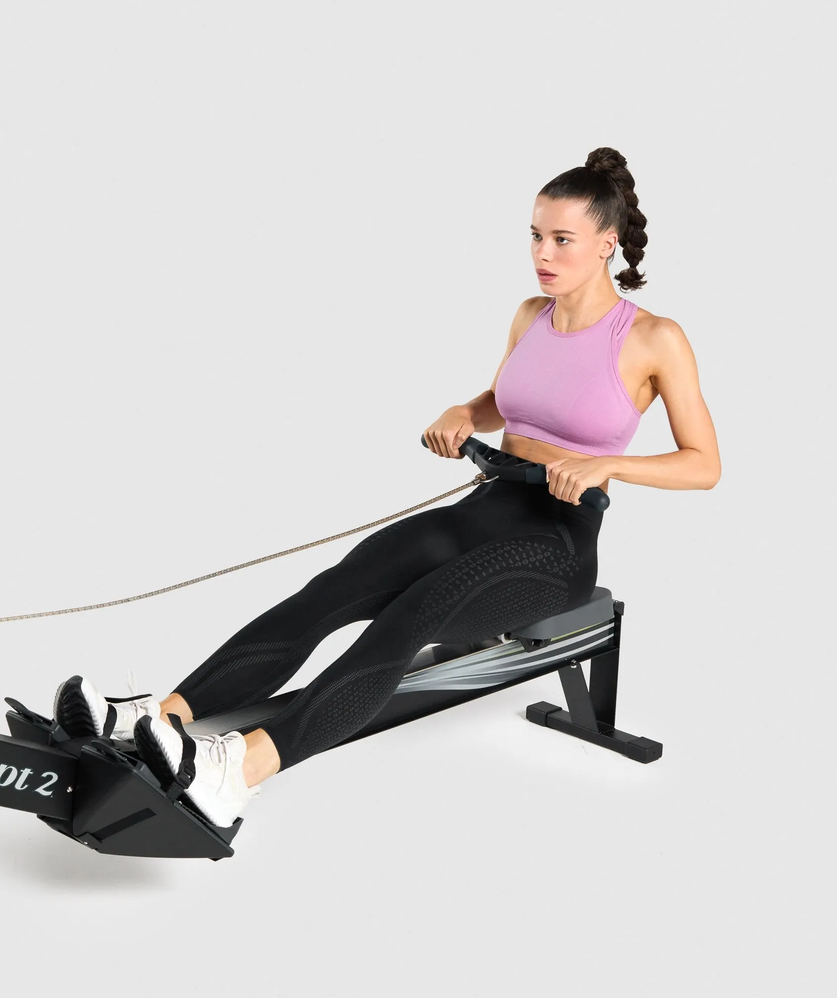 Gymshark Apex Seamless Leggings - Black/Grey sold by Gymshark product image thumbnail 4