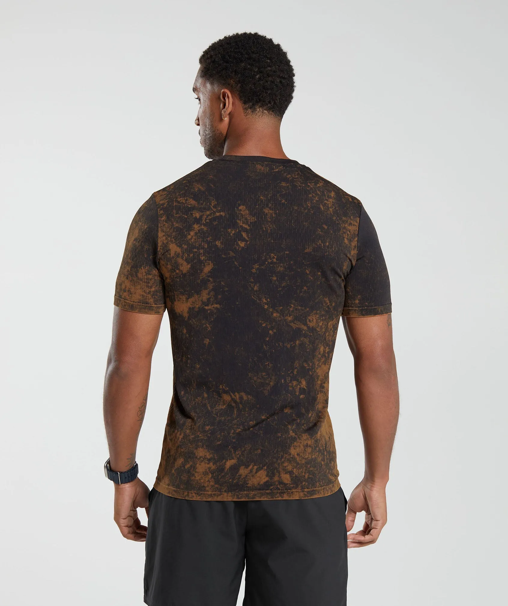 Gymshark Washed Seamless T-Shirt - Black sold by Gymshark product image thumbnail 2