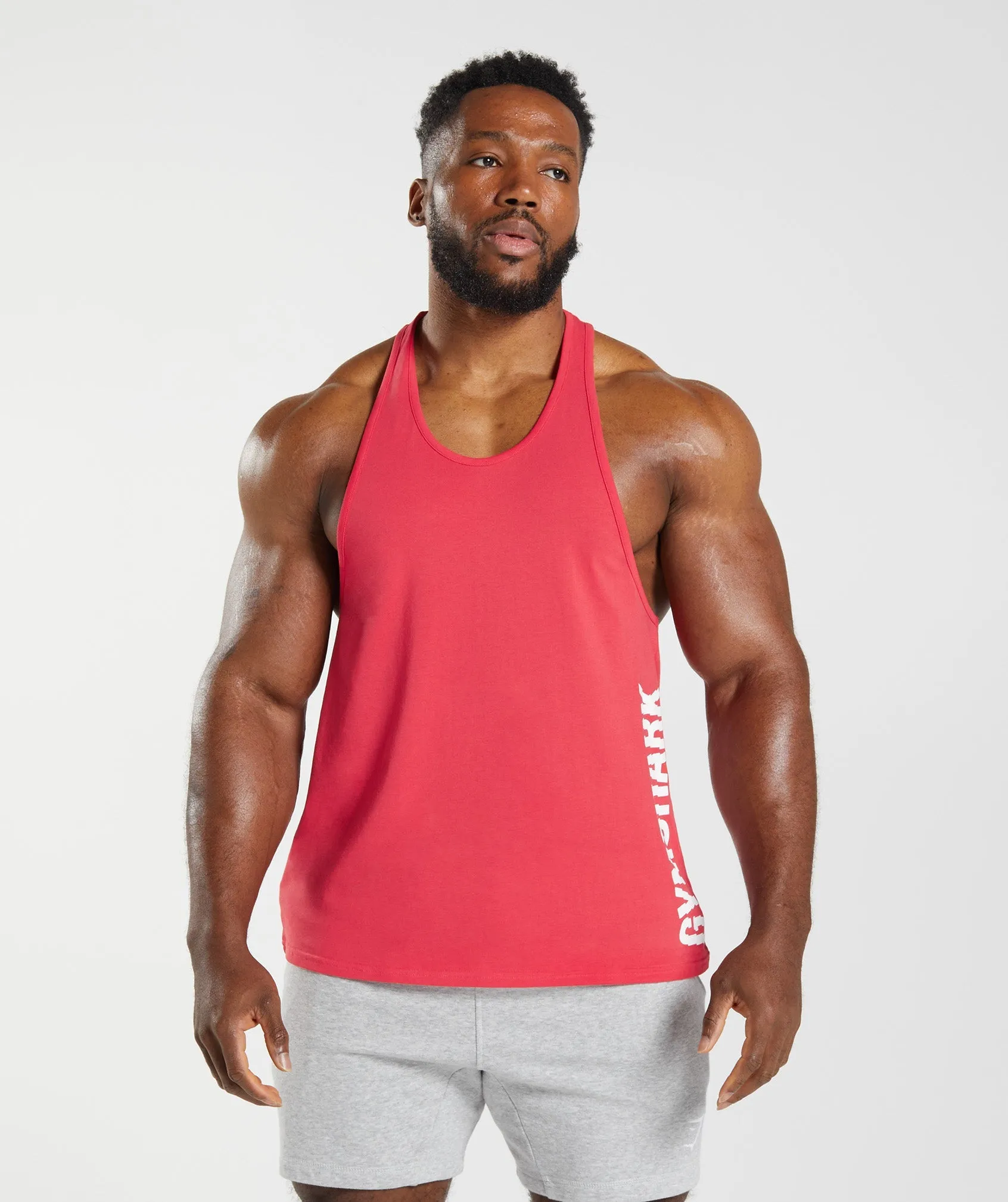 Gymshark Slice Stringer - Parrot Red sold by Gymshark