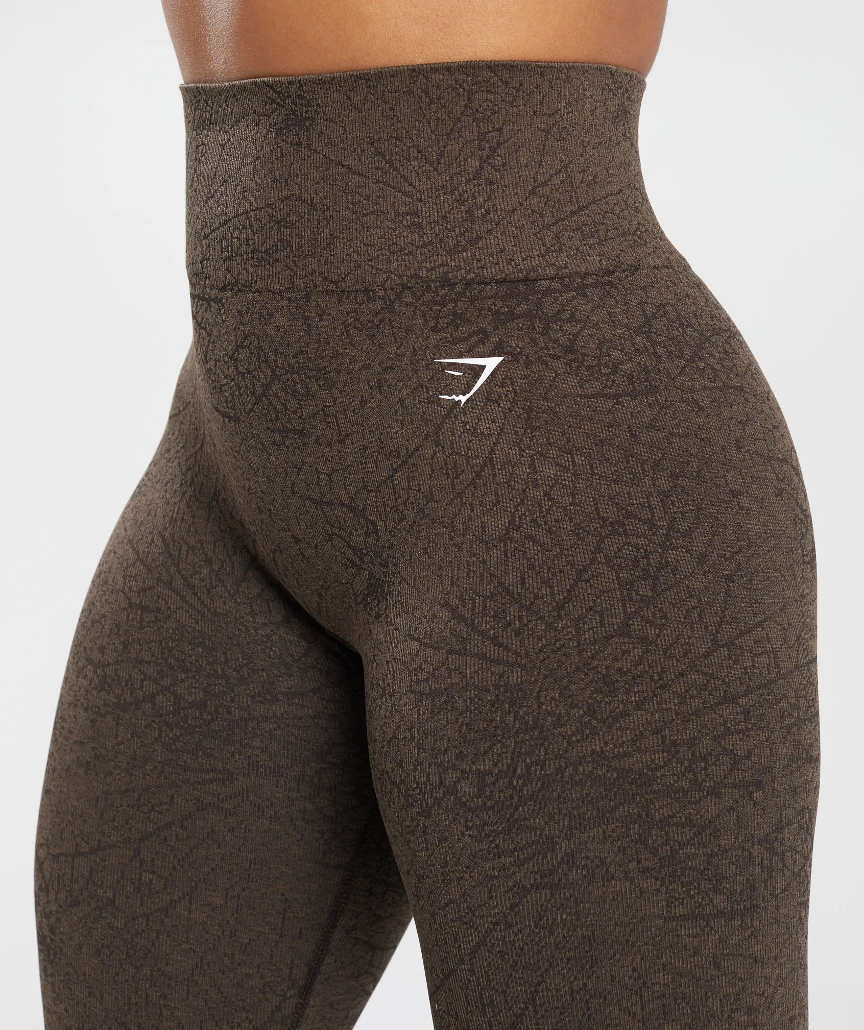 Gymshark Adapt Pattern Seamless Leggings - Woodland Brown/Soul Brown sold by Gymshark product image thumbnail 5