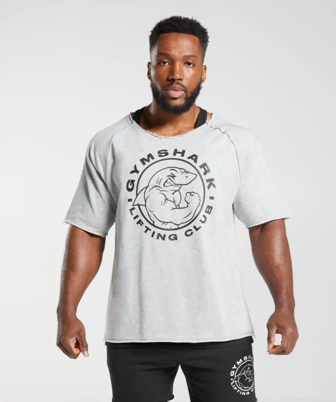 Gymshark Legacy Rag Top - Light Grey Core Marl sold by Gymshark