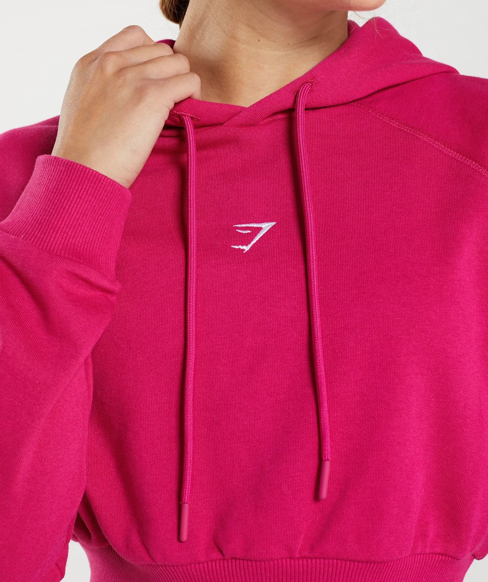 Gymshark Training Cropped Hoodie - Magenta Pink sold by Gymshark product image thumbnail 3