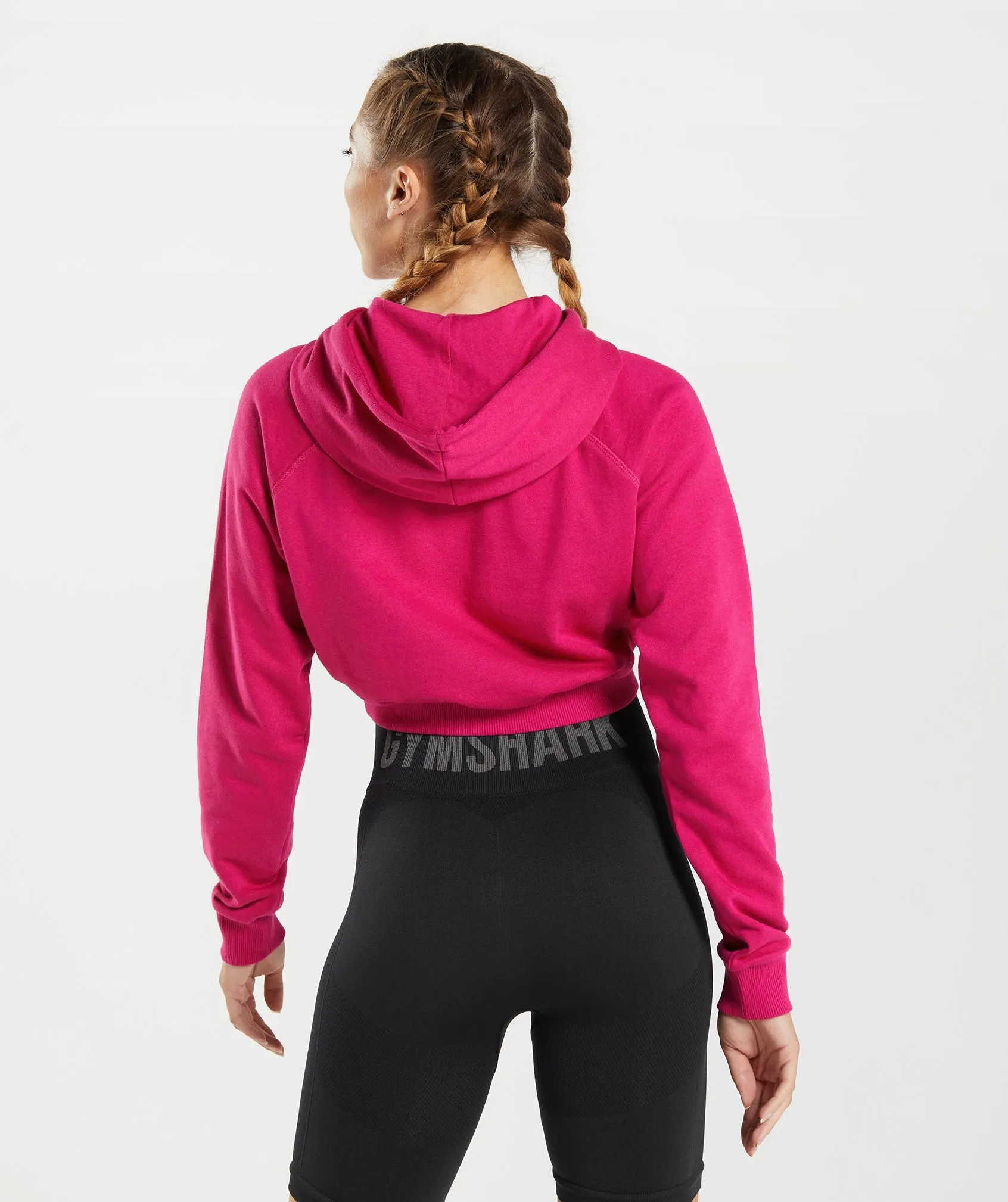 Gymshark Training Cropped Hoodie - Magenta Pink sold by Gymshark product image thumbnail 2
