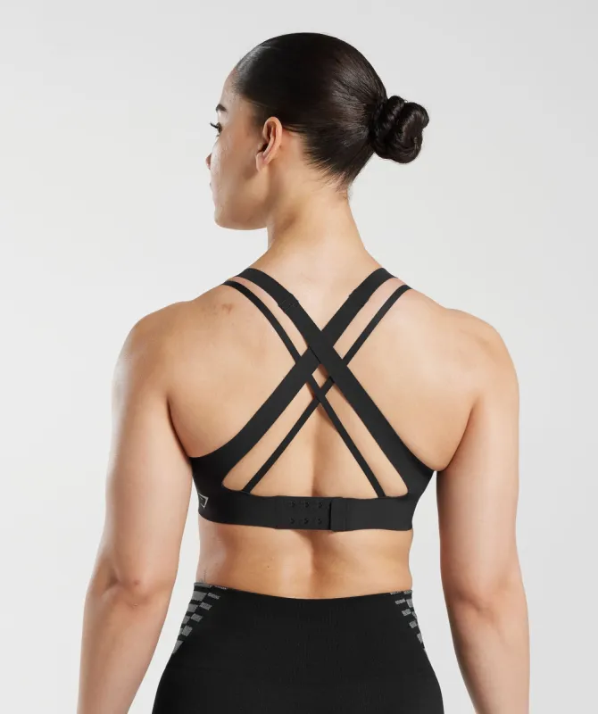 Gymshark Apex Limit Sports Bra - Black made by Gymshark
