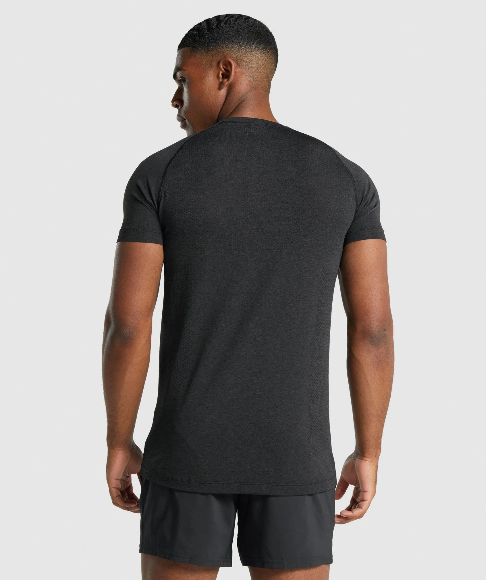 Gymshark Vital Light Seamless T-Shirt - Black Marl sold by Gymshark product image thumbnail 2