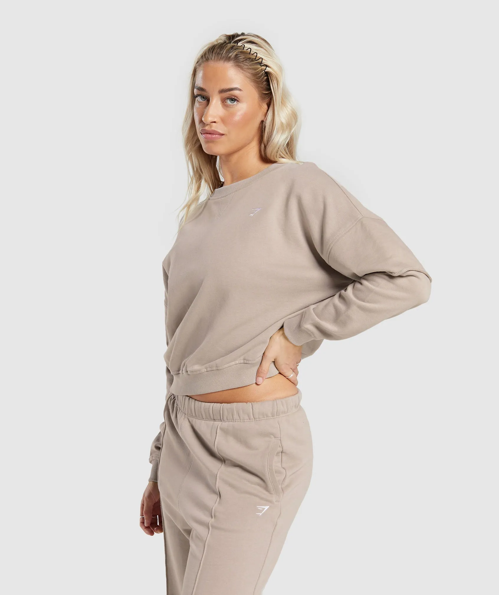 Gymshark Lifting Oversized Sweatshirt - Stone Pink sold by Gymshark product image thumbnail 3