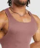 Gymshark Ribbed Tank 1PK - Brick Brown sold by Gymshark