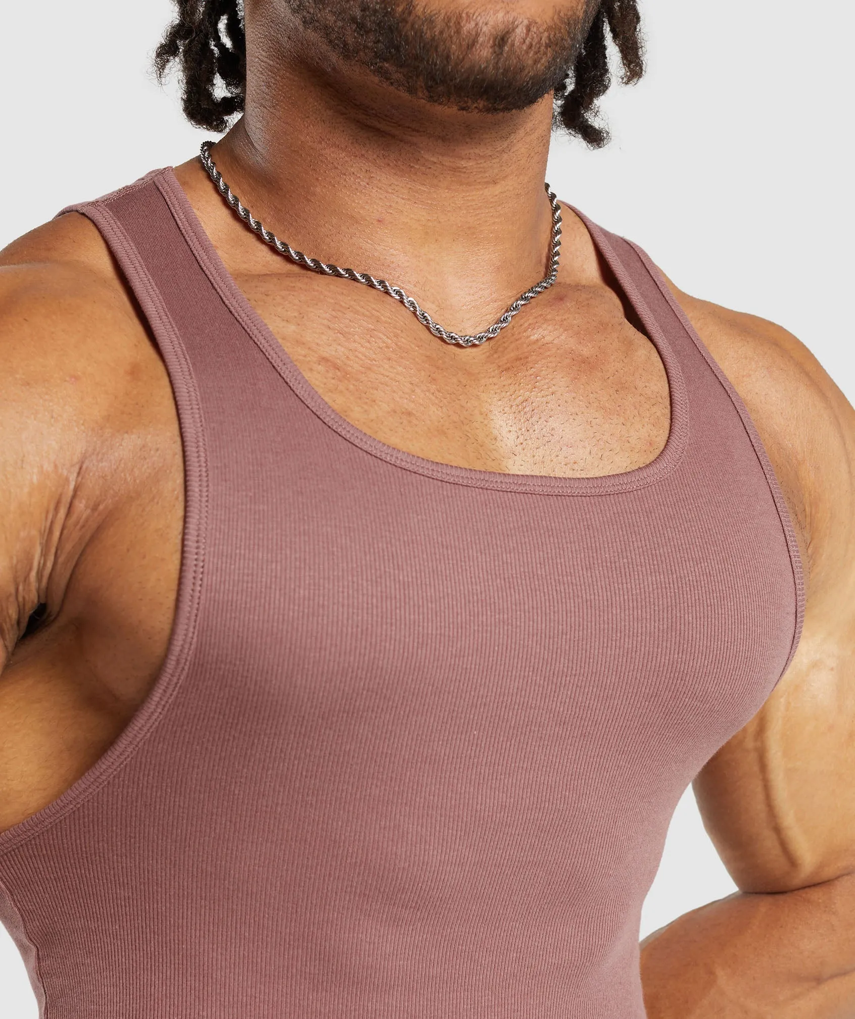 Gymshark Ribbed Tank 1PK - Brick Brown sold by Gymshark product image thumbnail 5