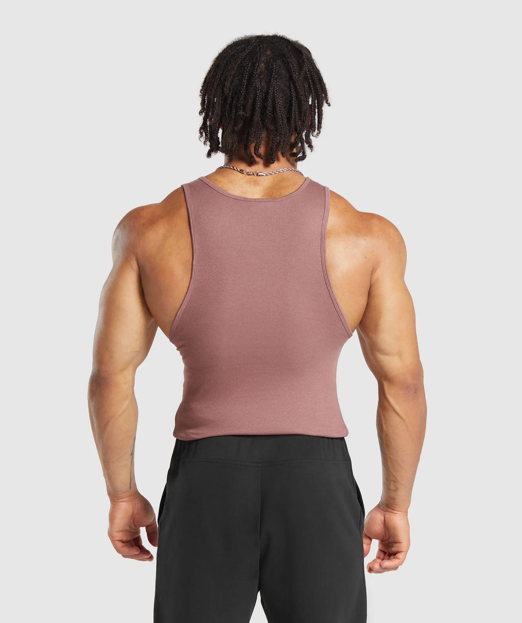 Gymshark Ribbed Tank 1PK - Brick Brown sold by Gymshark product image thumbnail 2