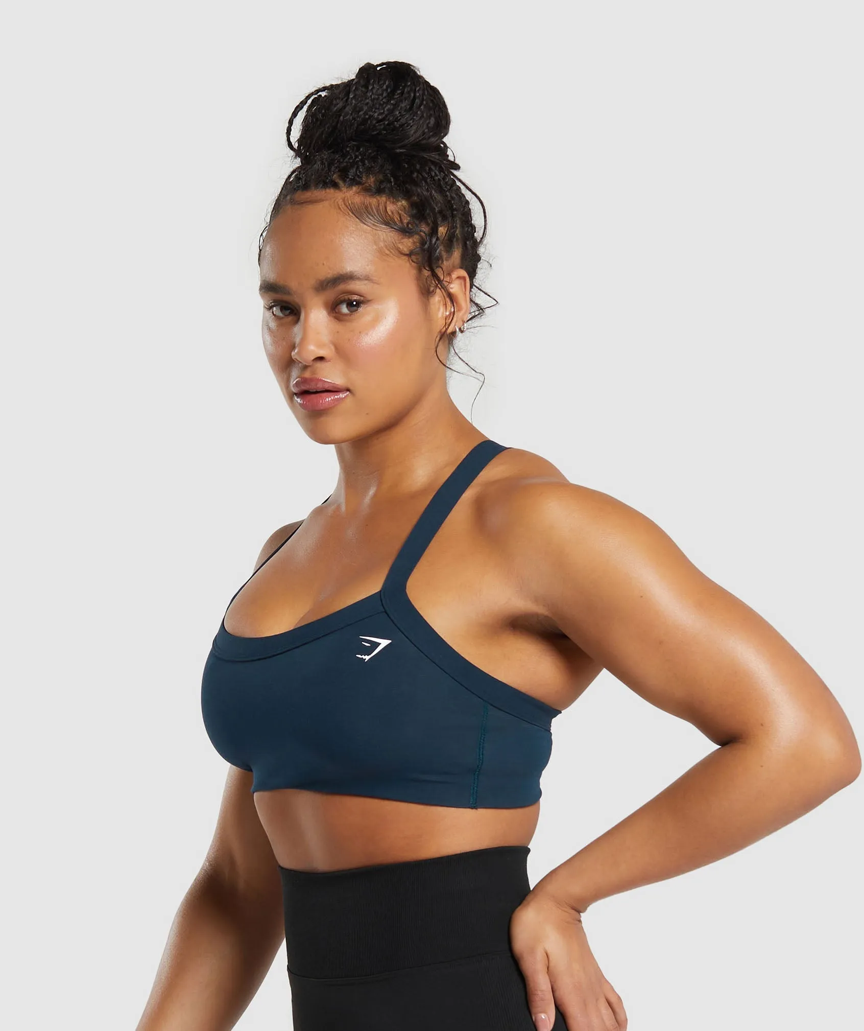 Gymshark Cotton Lifting Sports Bra - Navy sold by Gymshark product image thumbnail 3