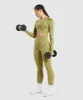 Gymshark Adapt Camo Seamless Leggings - Savanna | Griffin Green sold by Gymshark