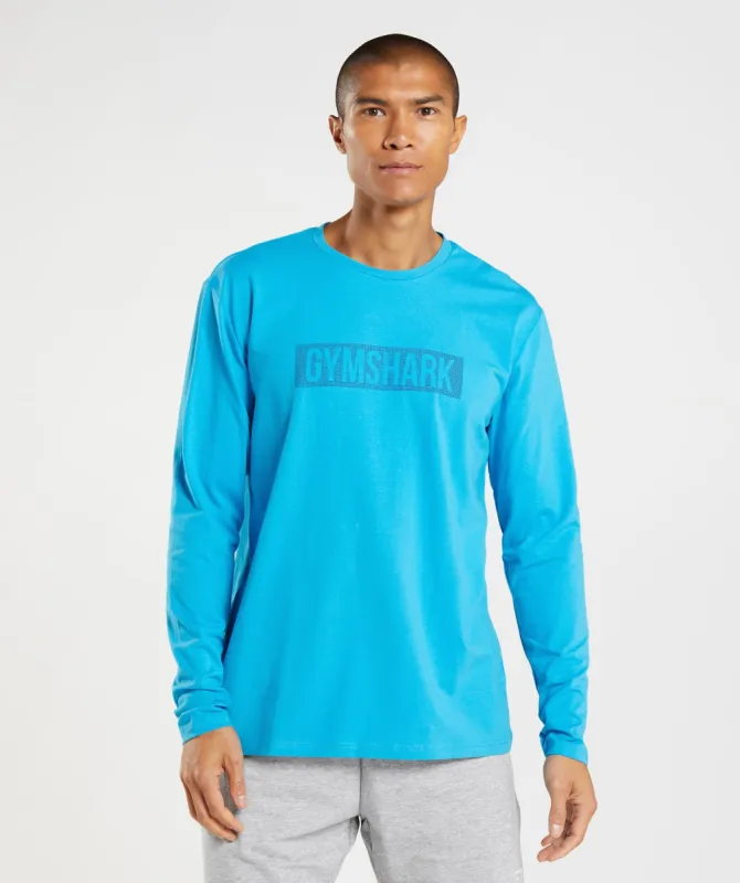 Gymshark Block Long Sleeve T-Shirt - Shark Blue sold by Gymshark