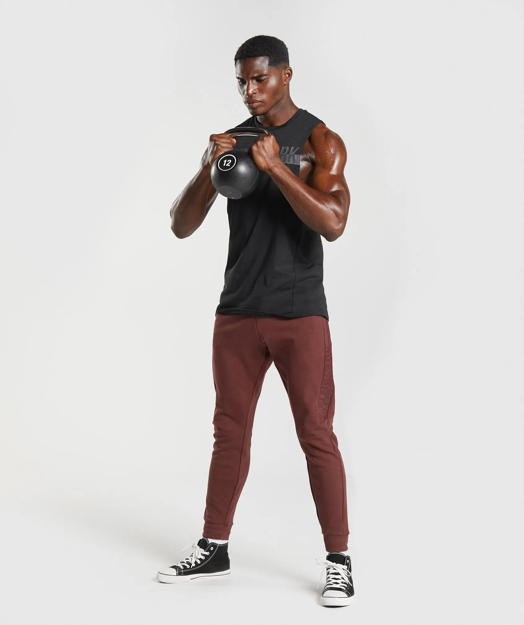 Gymshark Bold React Joggers - Cherry Brown sold by Gymshark product image thumbnail 4