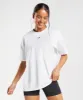 Gymshark Fraction Oversized T-Shirt - White sold by Gymshark