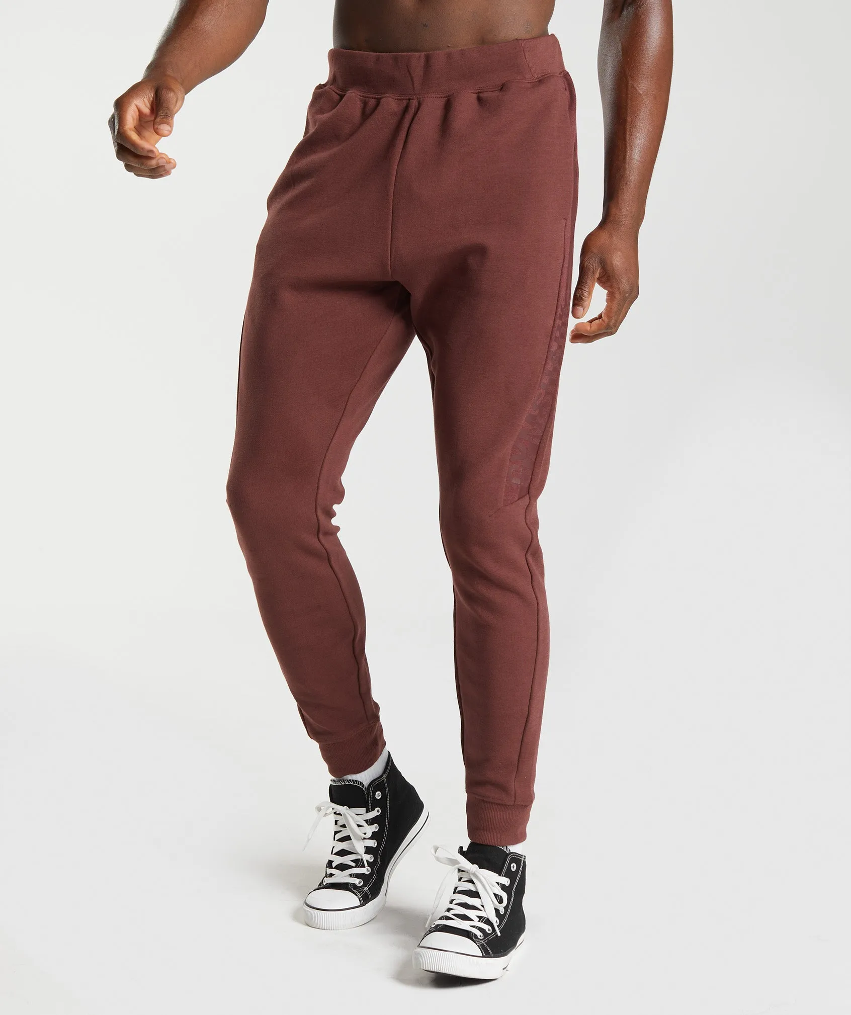 Gymshark Bold React Joggers - Cherry Brown sold by Gymshark