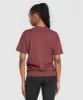 Gymshark Built Oversized T-Shirt - Washed Burgundy sold by Gymshark