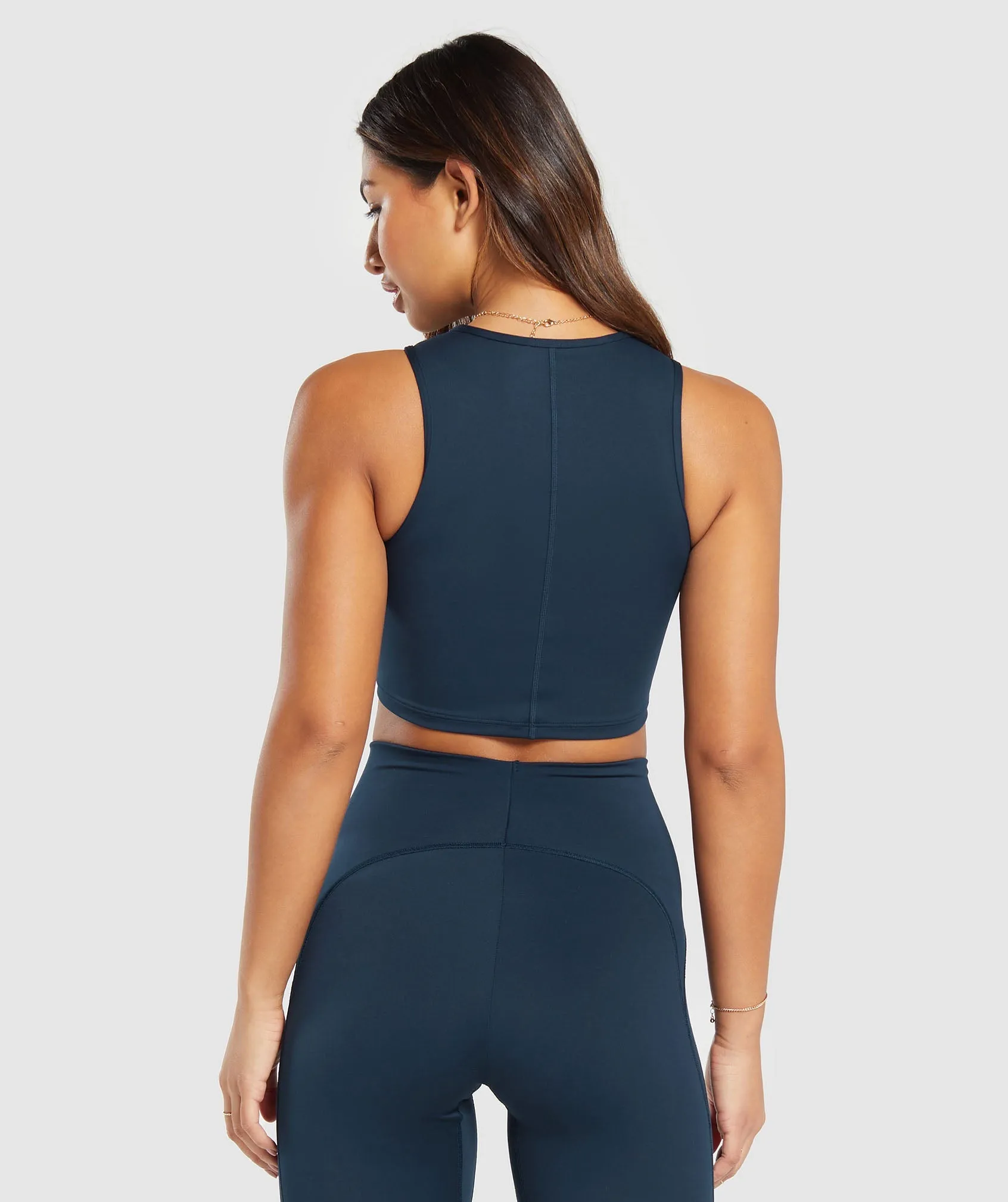 Gymshark Everyday Contour Racer Tank - Navy sold by Gymshark product image thumbnail 2