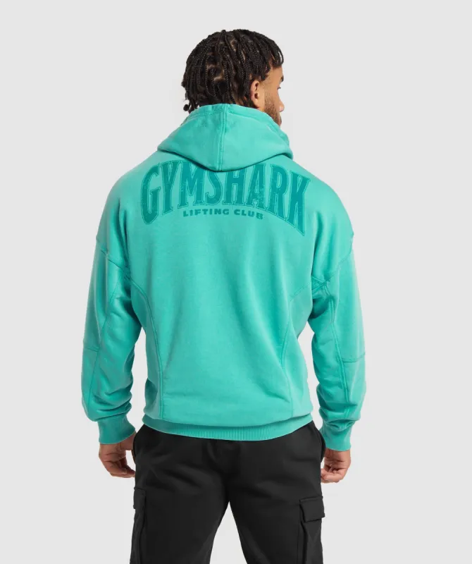 Gymshark Heritage Washed Hoodie - Capri Blue sold by Gymshark