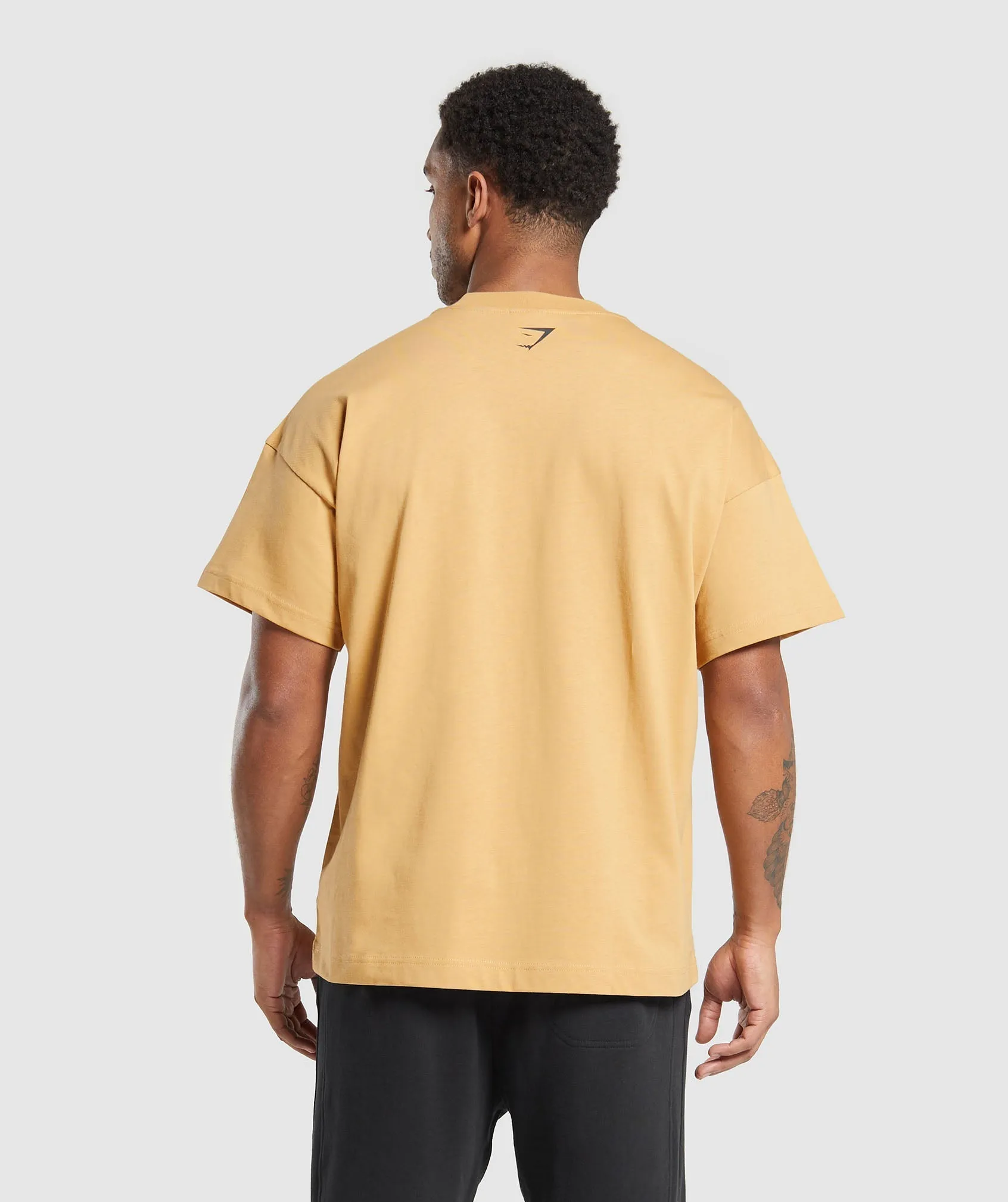 Gymshark Built in the UK T-Shirt - Rustic Yellow sold by Gymshark product image thumbnail 2