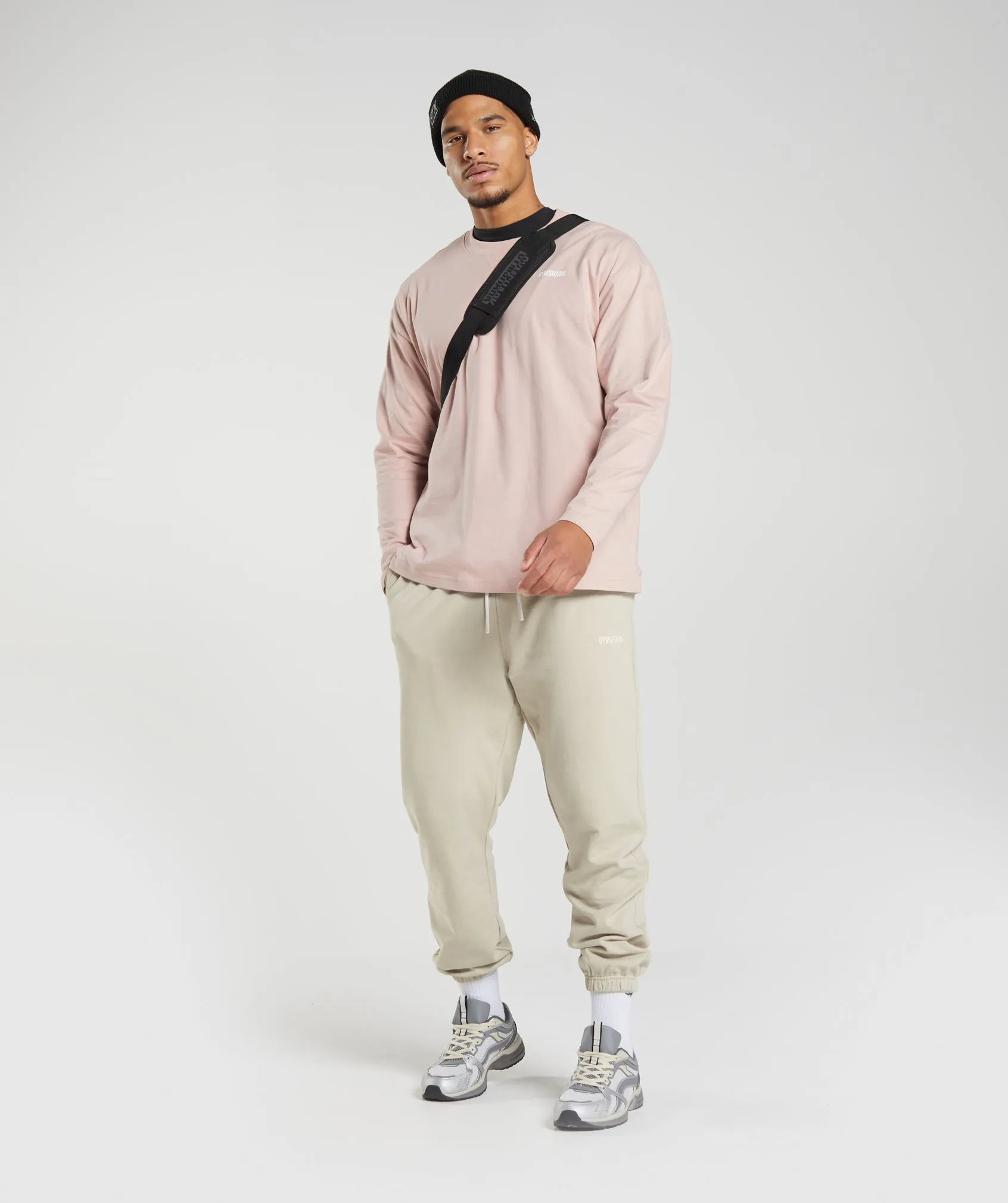 Gymshark Rest Day Sweats Long Sleeve T-Shirt - Dusty Taupe sold by Gymshark product image thumbnail 5