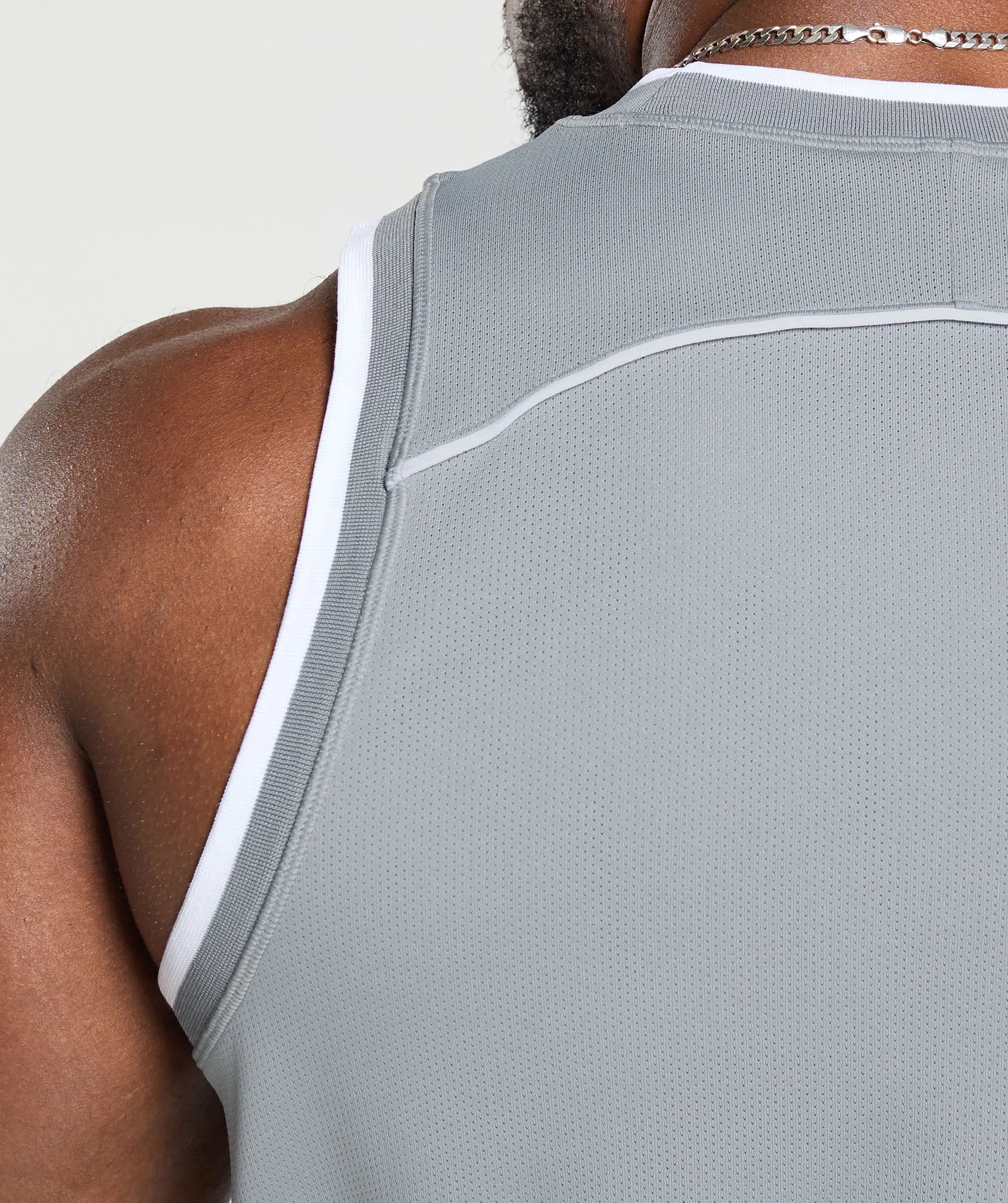 Gymshark Mesh Tank - Denim Grey sold by Gymshark product image thumbnail 5