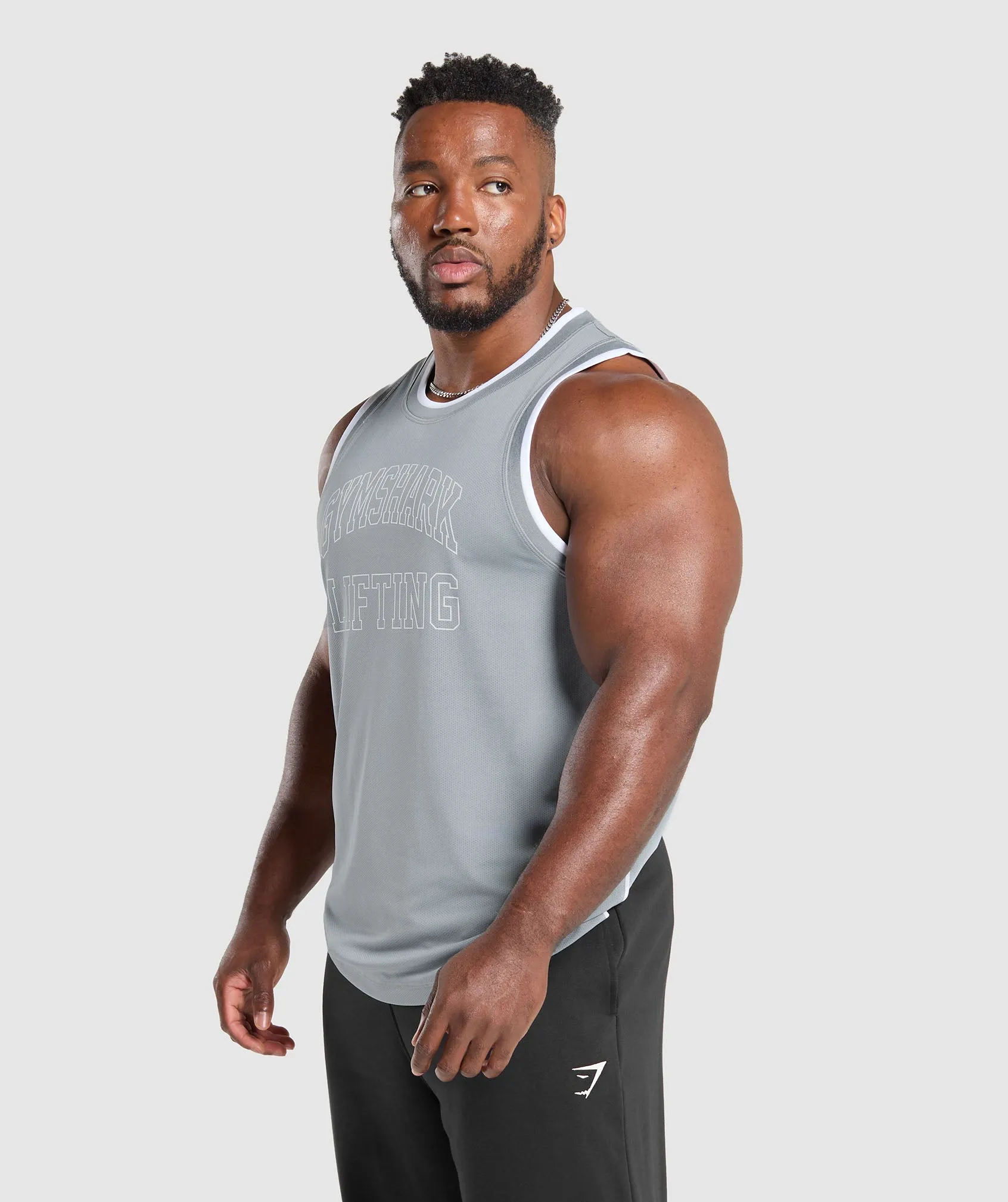 Gymshark Mesh Tank - Denim Grey sold by Gymshark product image thumbnail 3