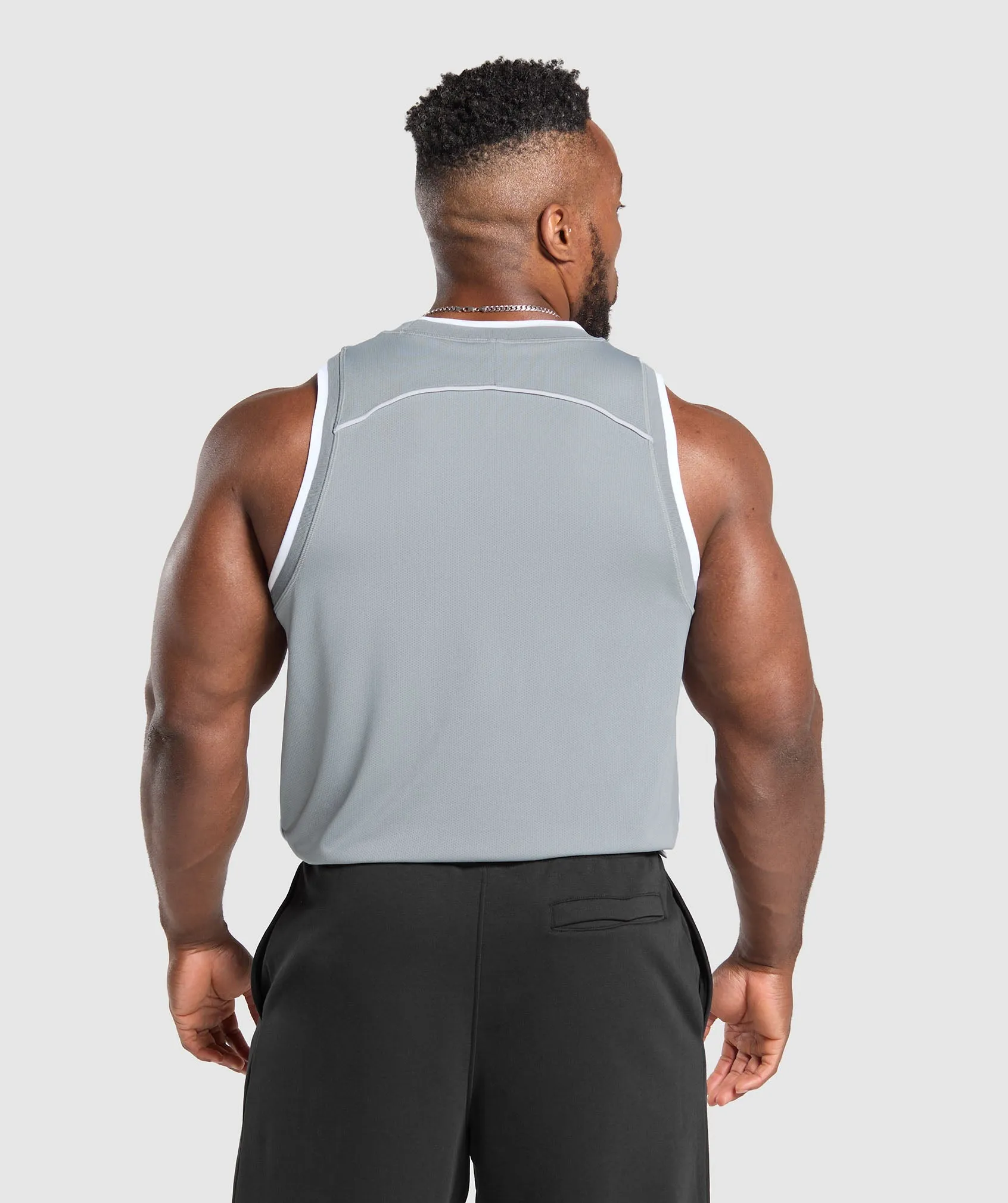 Gymshark Mesh Tank - Denim Grey sold by Gymshark product image thumbnail 2