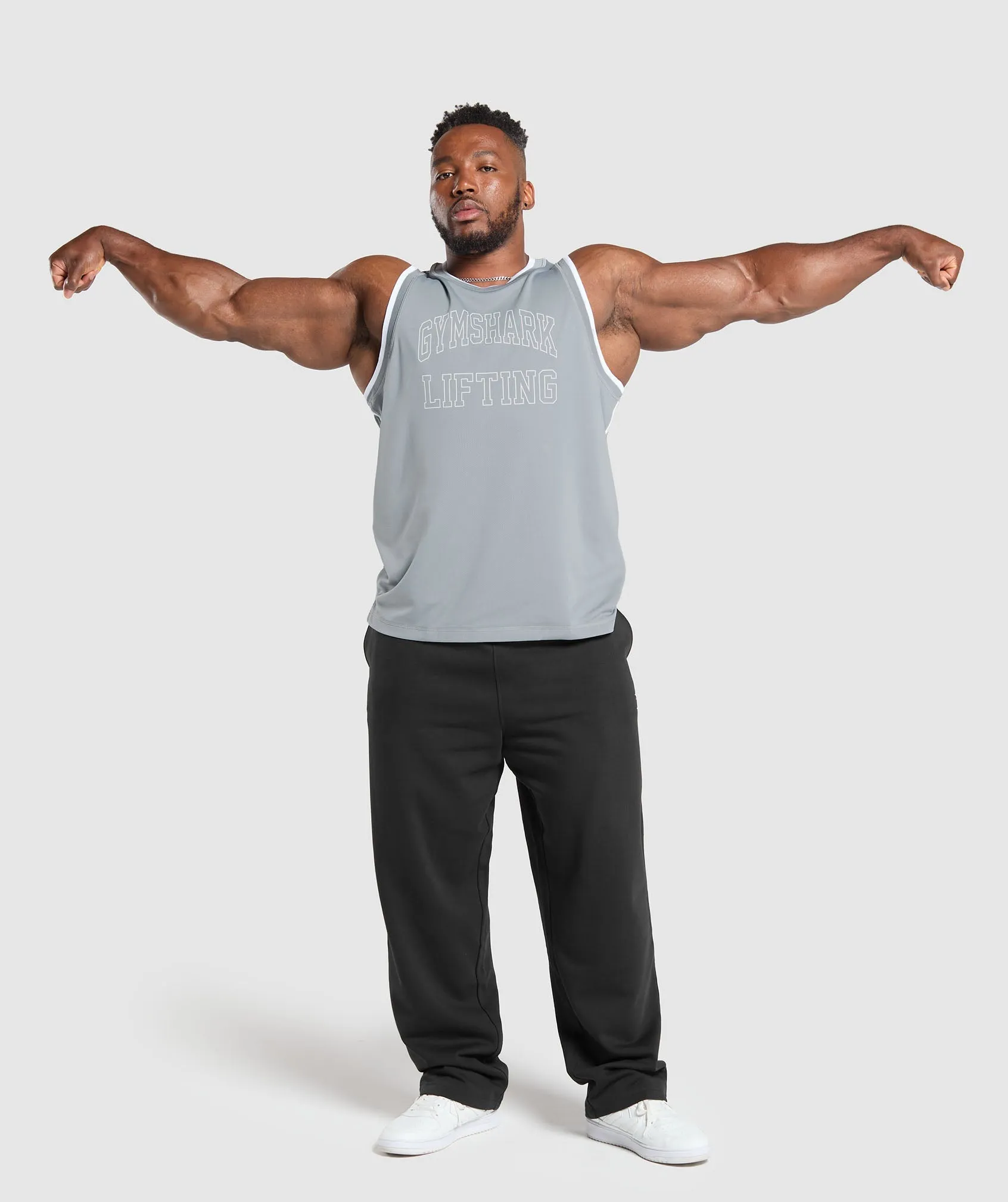 Gymshark Mesh Tank - Denim Grey sold by Gymshark product image thumbnail 4