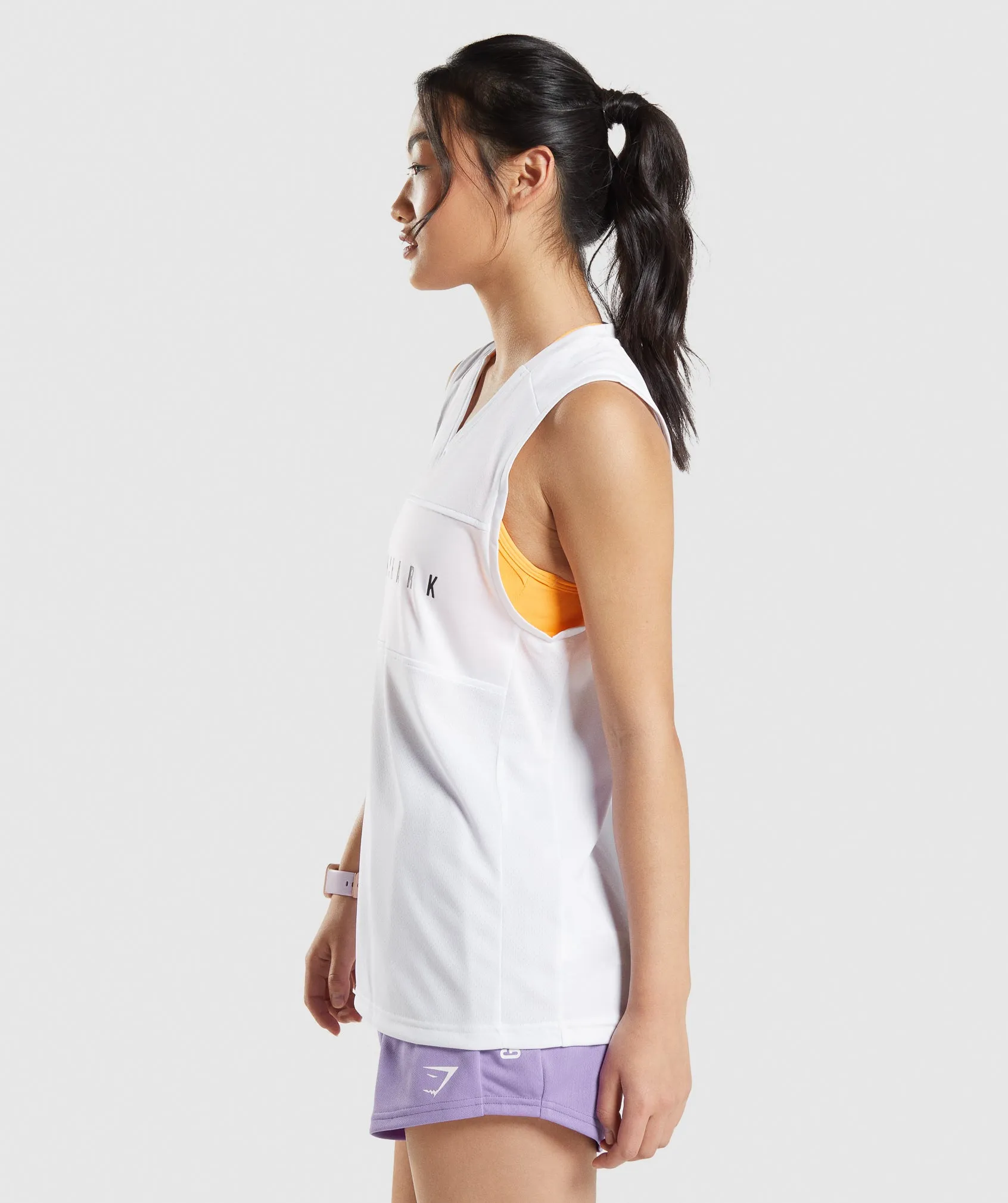 Gymshark Sport Loose Tank - White sold by Gymshark product image thumbnail 3
