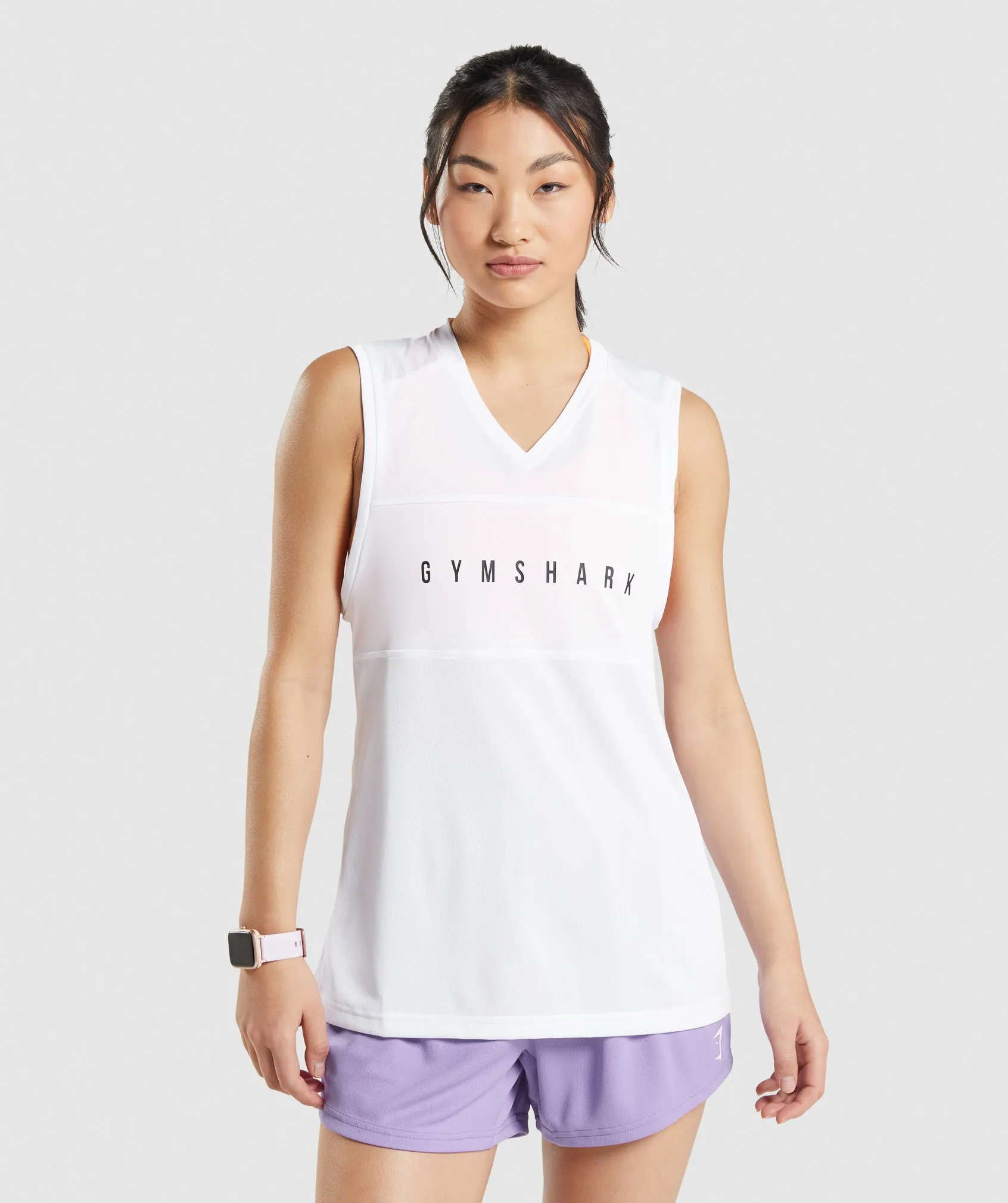 Gymshark Sport Loose Tank - White sold by Gymshark