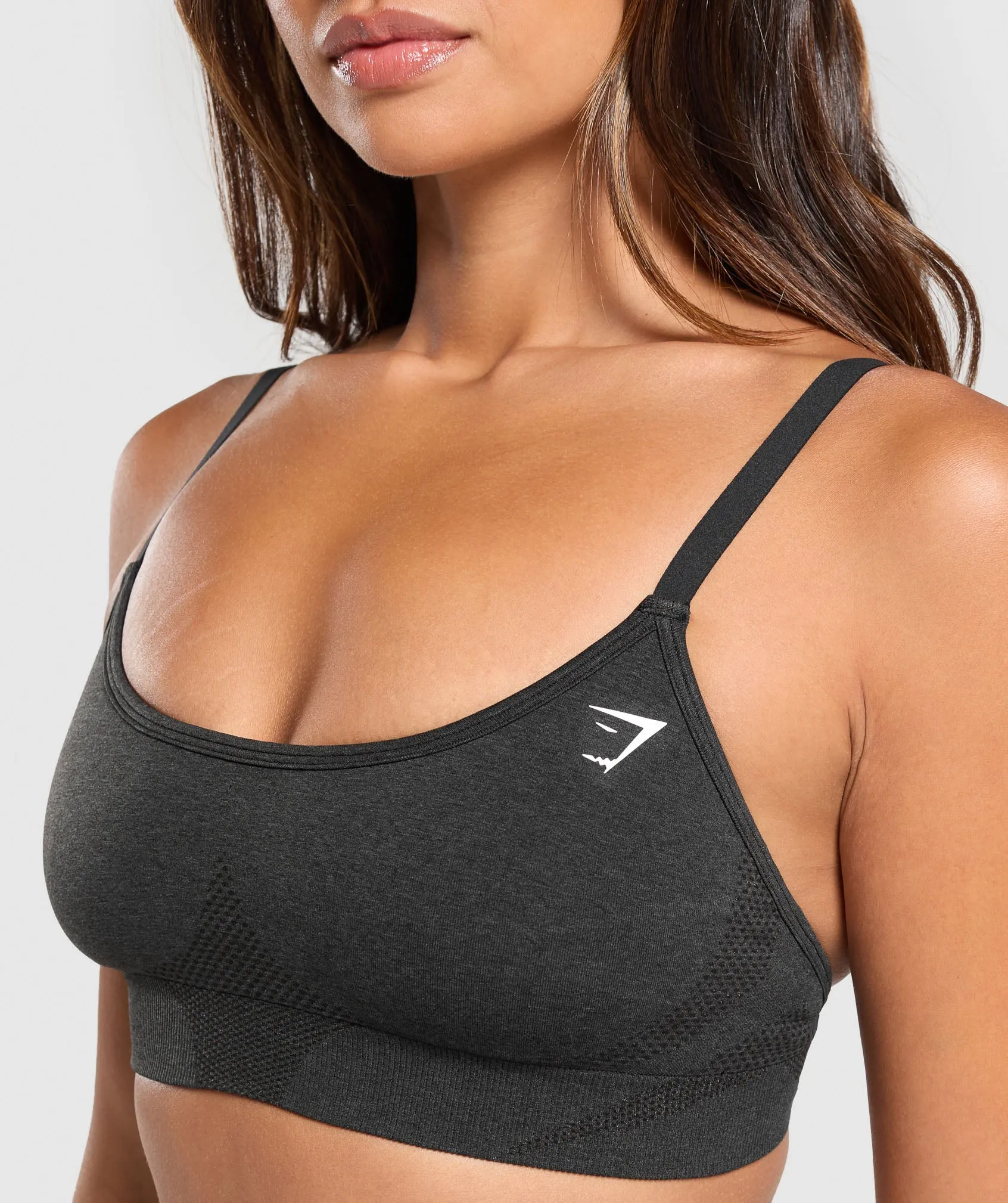 Gymshark Vital Seamless Minimal Sports Bra - Black Marl sold by Gymshark product image thumbnail 5
