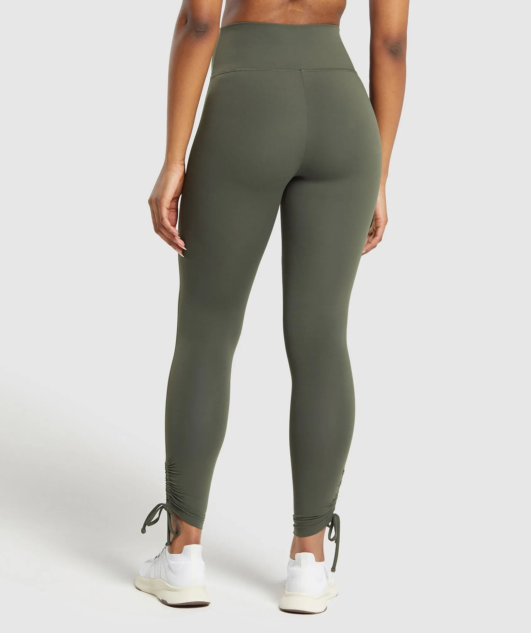 Gymshark Ribbon Ankle Leggings - Strength Green sold by Gymshark product image thumbnail 2