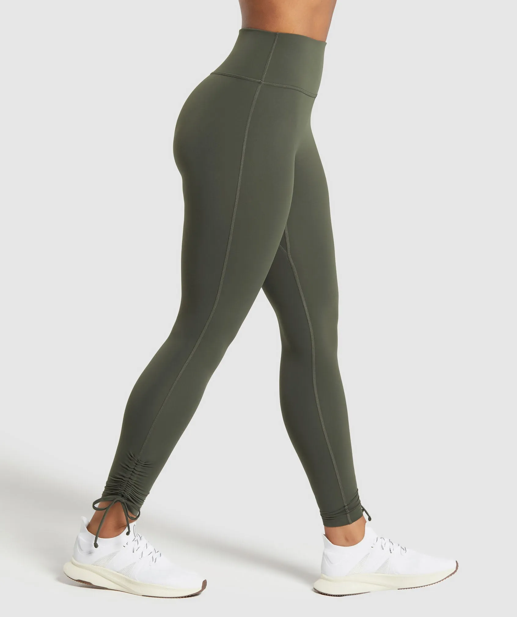 Gymshark Ribbon Ankle Leggings - Strength Green sold by Gymshark product image thumbnail 3