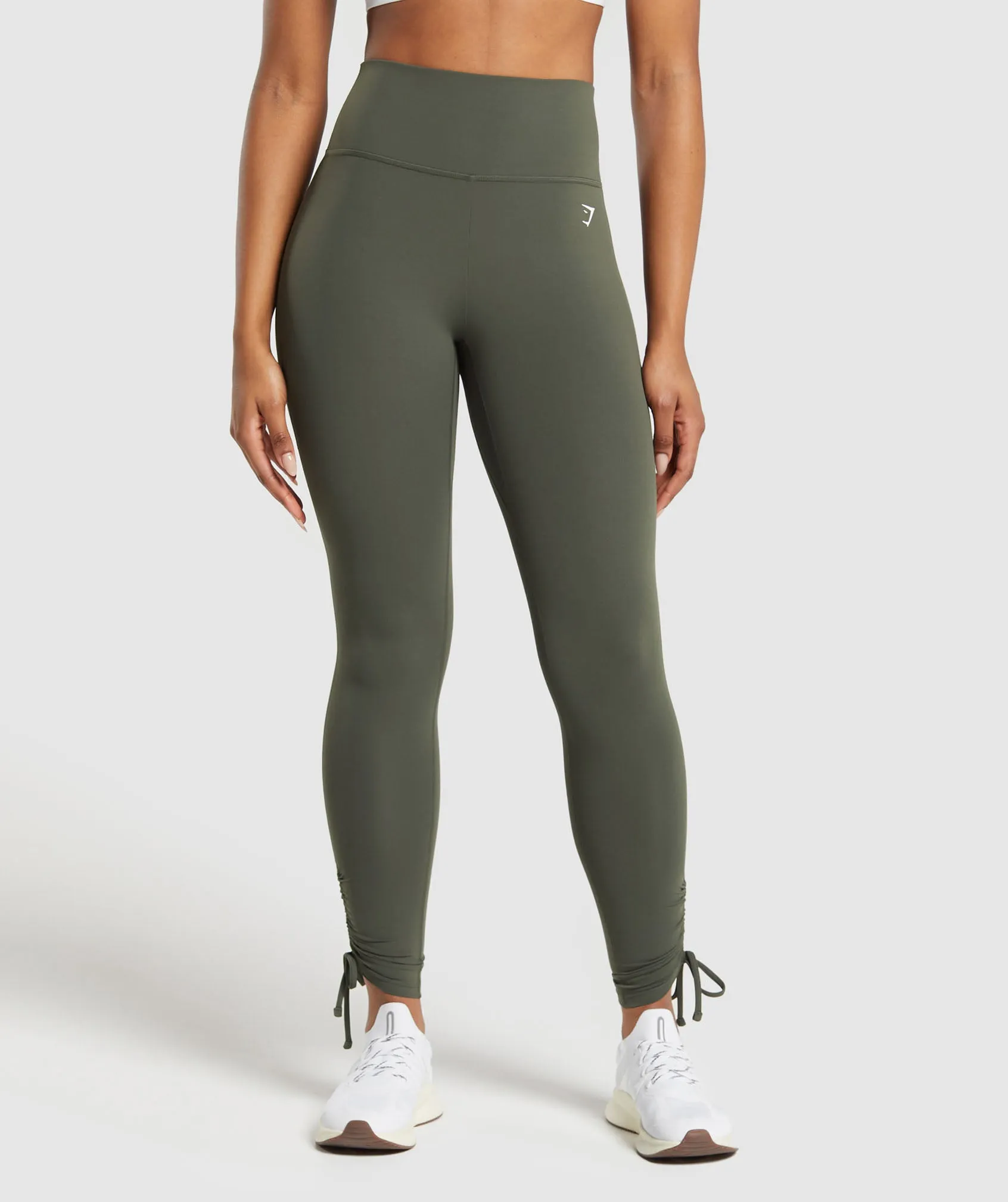 Gymshark Ribbon Ankle Leggings - Strength Green sold by Gymshark