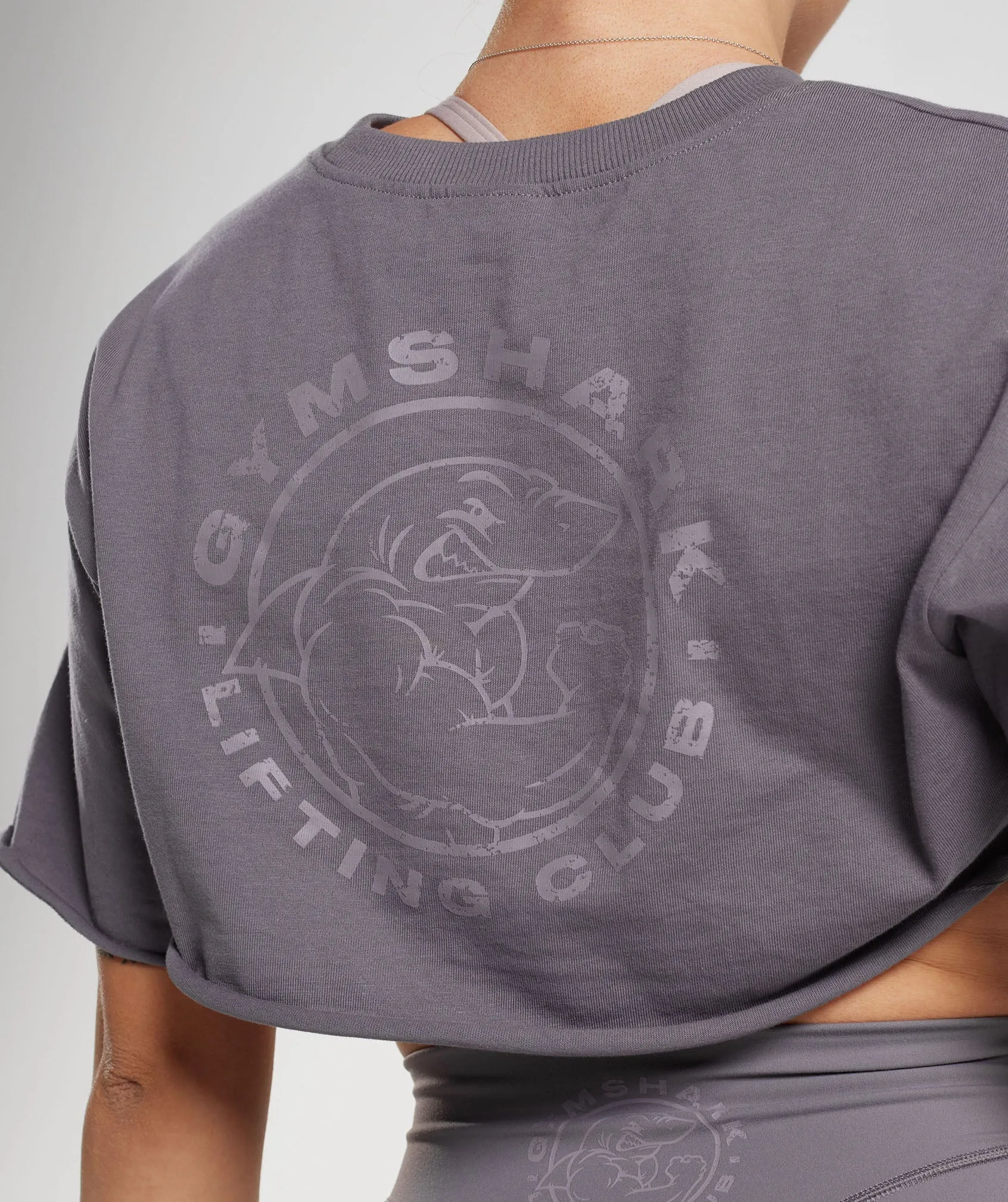 Gymshark Legacy Shrug Top - Titanium Grey sold by Gymshark product image thumbnail 5