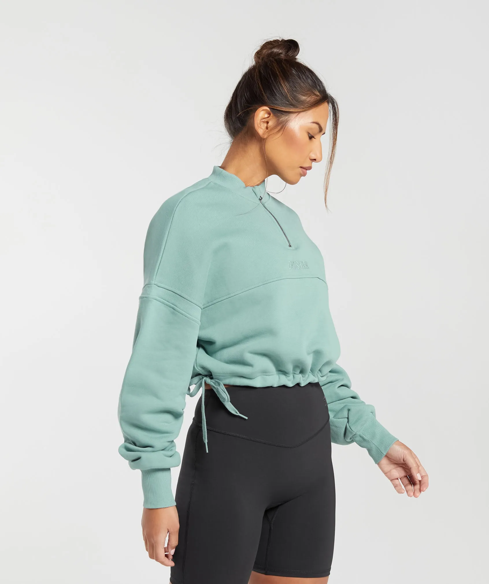 Gymshark Heavyweight Loopback Sweat Pullover - Duck Egg Blue sold by Gymshark product image thumbnail 3