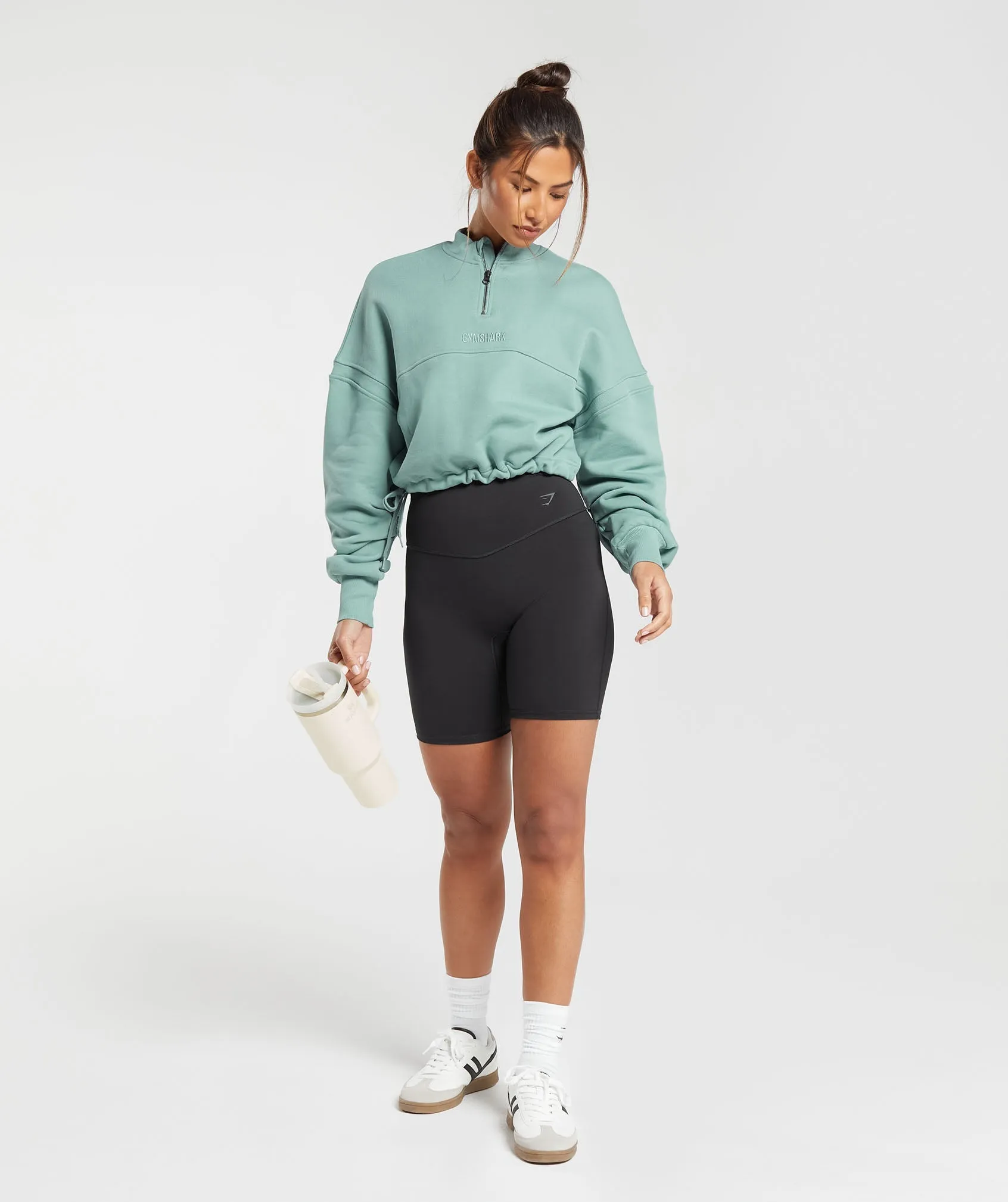 Gymshark Heavyweight Loopback Sweat Pullover - Duck Egg Blue sold by Gymshark product image thumbnail 4