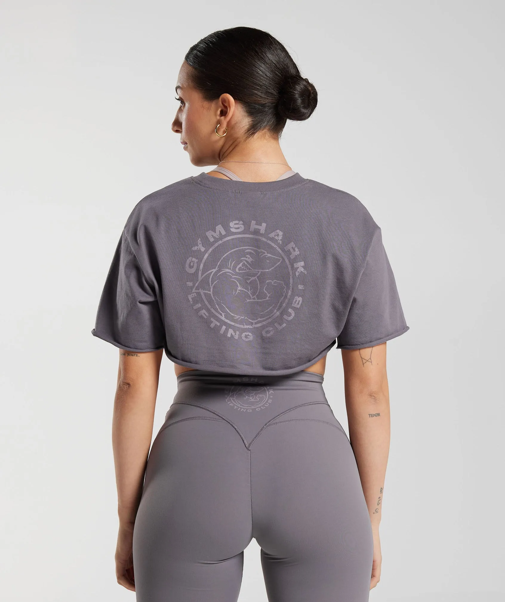 Gymshark Legacy Shrug Top - Titanium Grey sold by Gymshark product image thumbnail 2