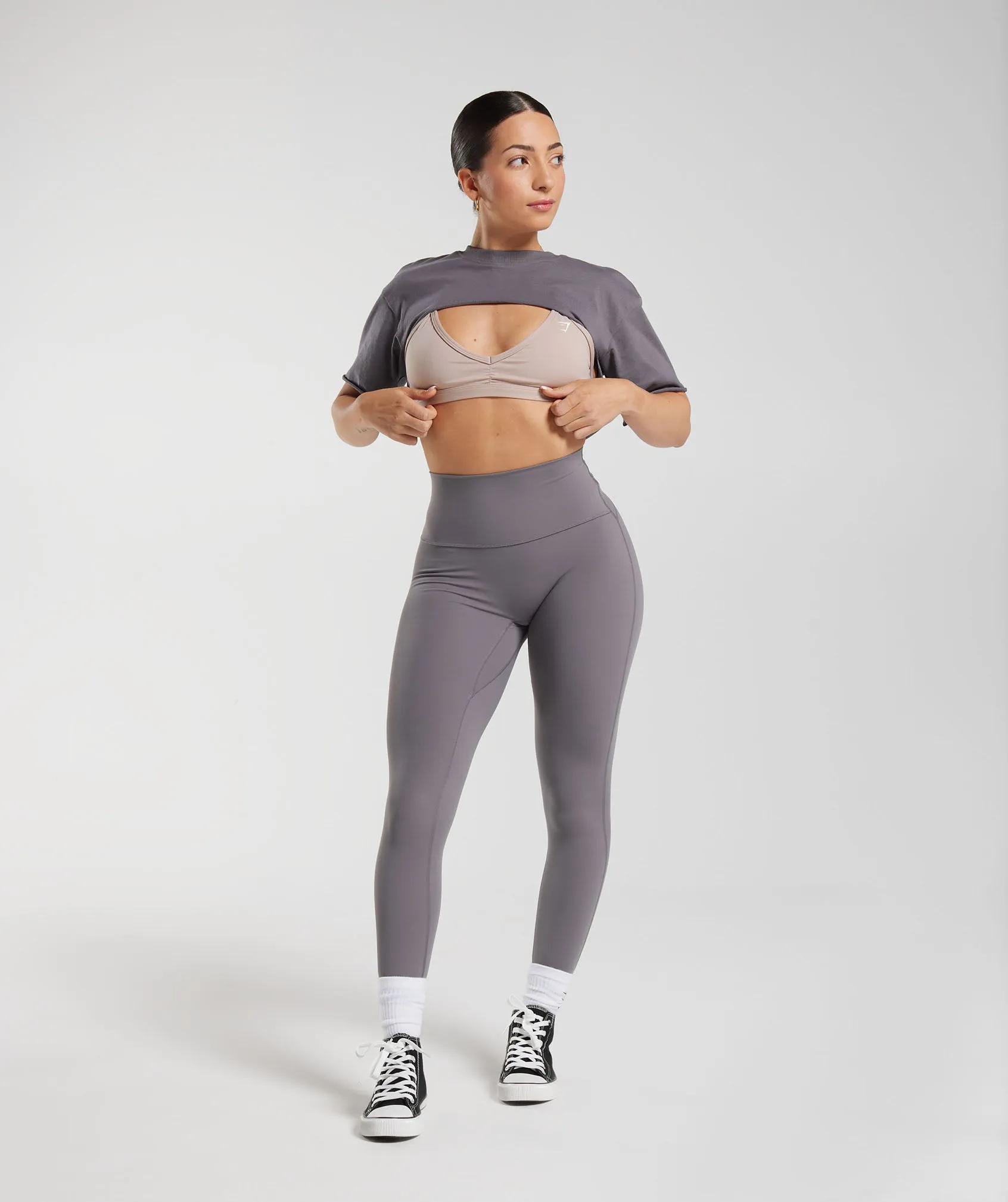 Gymshark Legacy Shrug Top - Titanium Grey sold by Gymshark product image thumbnail 4