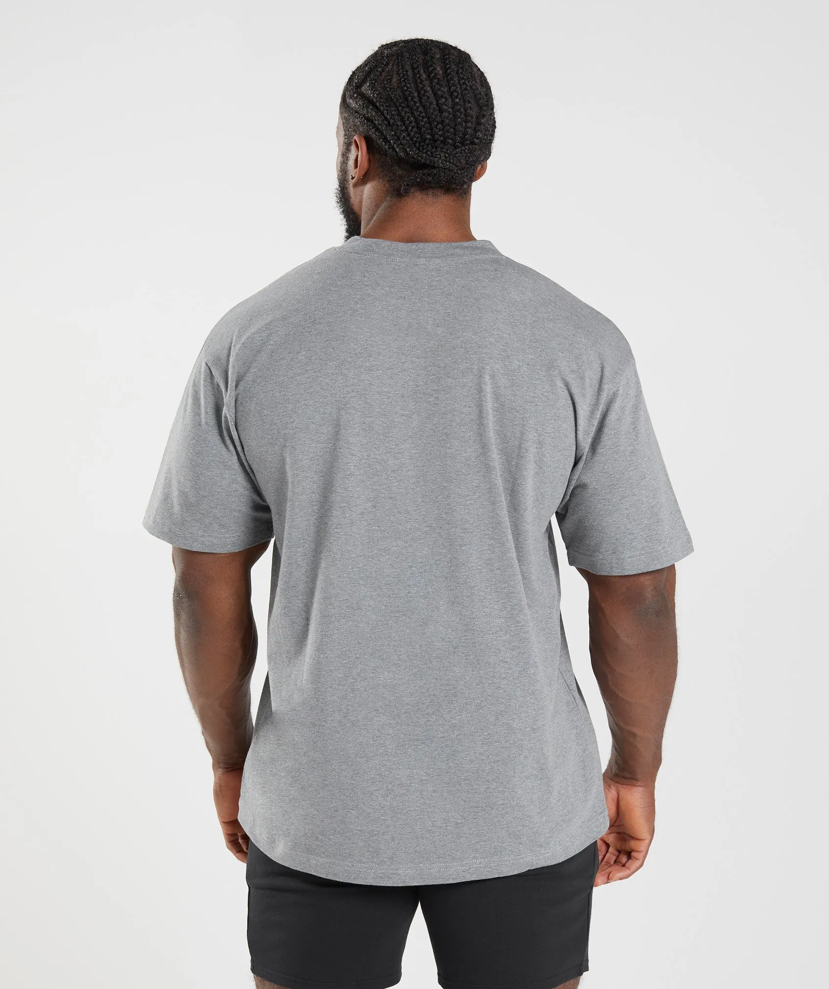 Gymshark Essential Oversized T-Shirt - Charcoal Marl sold by Gymshark product image thumbnail 2